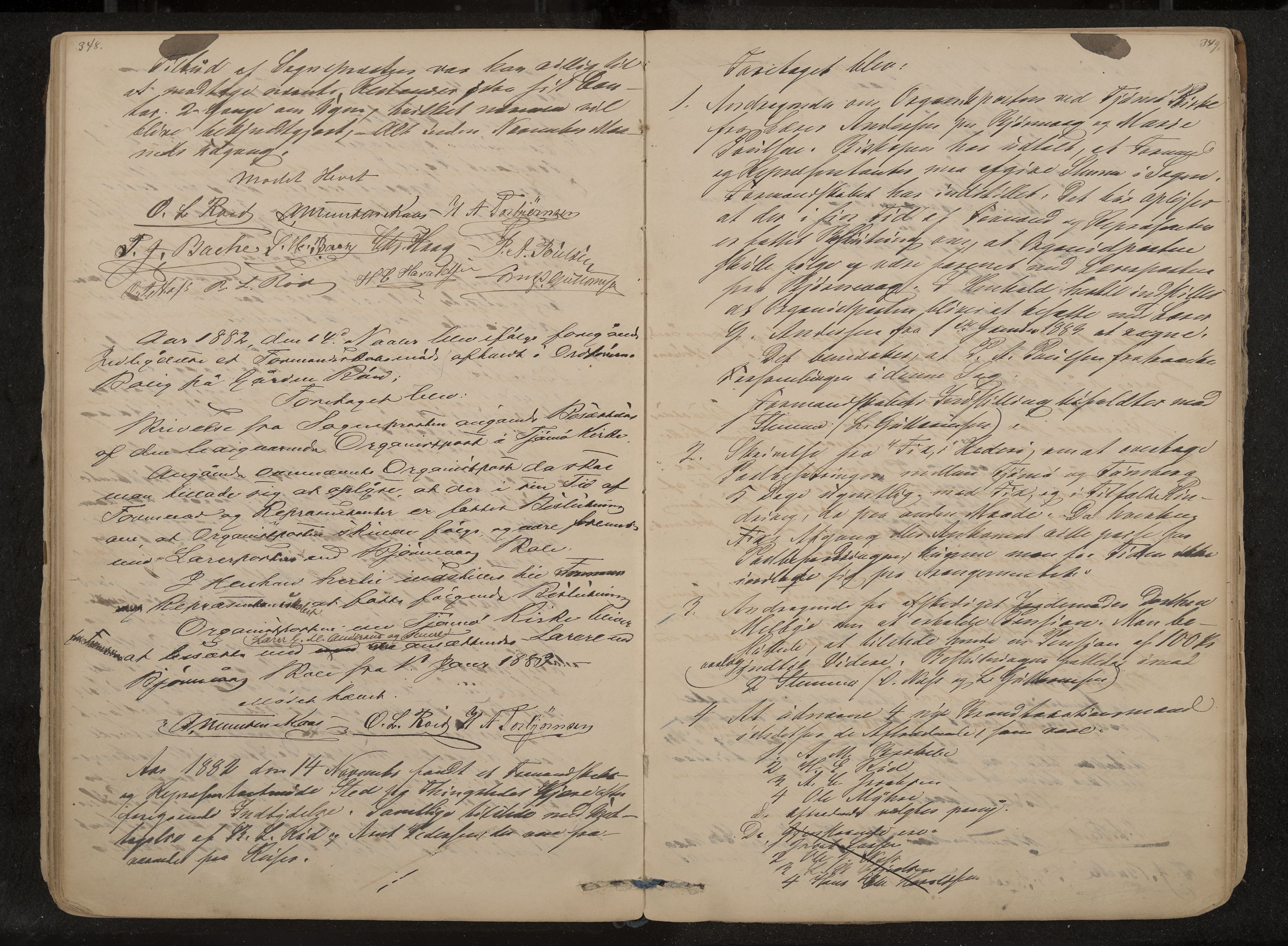 Tjøme formannskap og sentraladministrasjon, IKAK/0723021-1/A/L0002: Møtebok, 1865-1886, s. 348-349