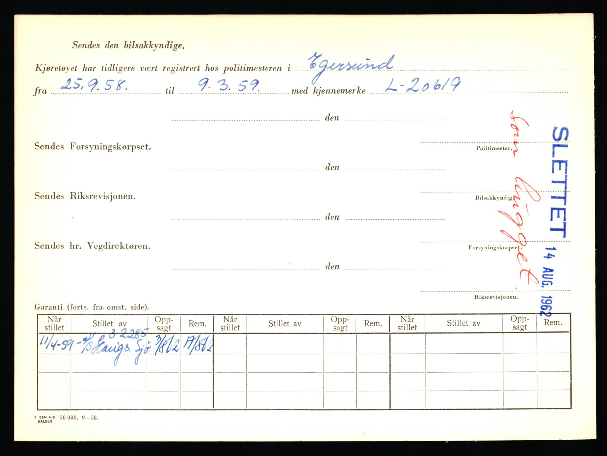 Stavanger trafikkstasjon, AV/SAST-A-101942/0/F/L0050: L-50600 - L-51299, 1930-1971, s. 2042