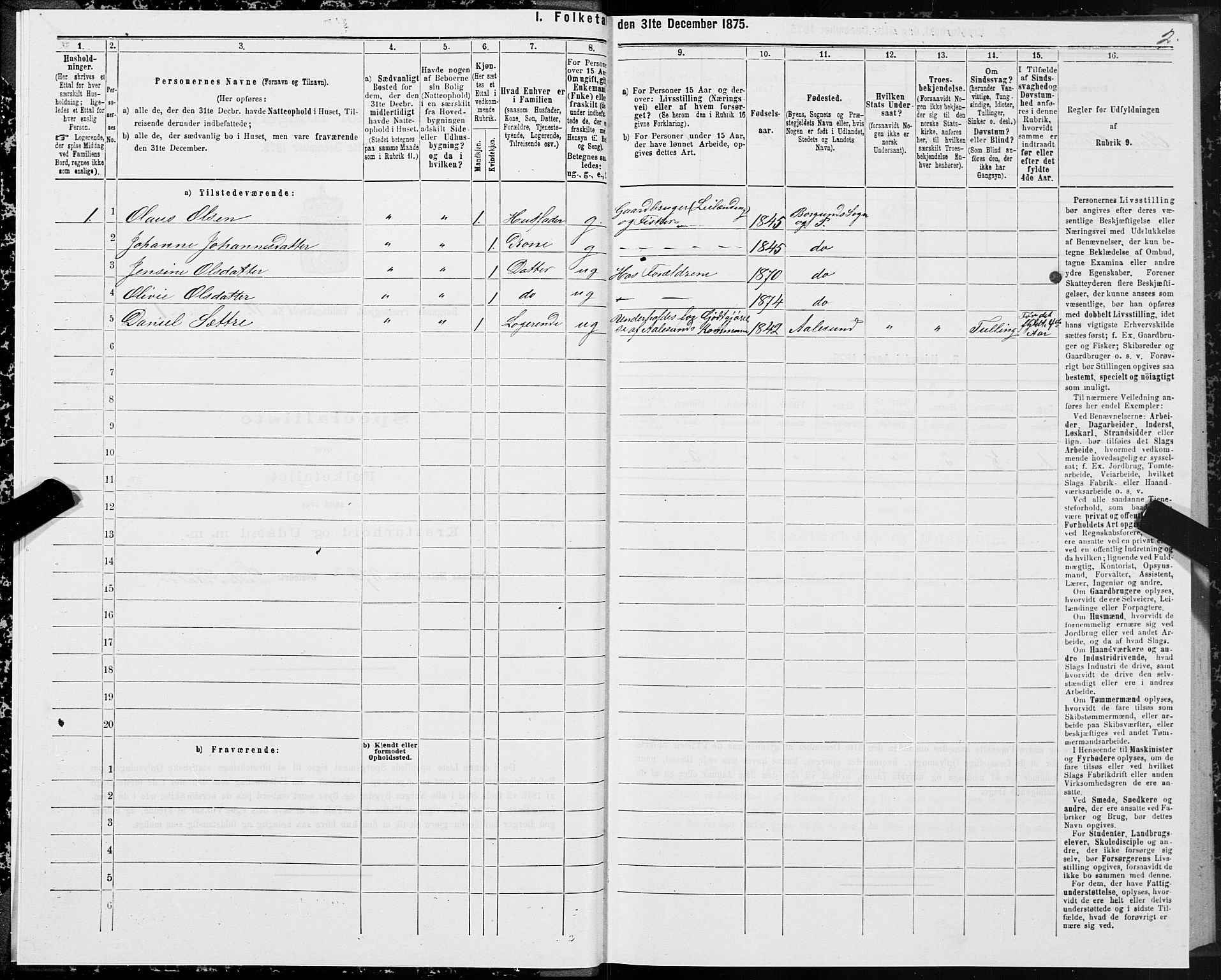 SAT, Folketelling 1875 for 1531P Borgund prestegjeld, 1875, s. 6002