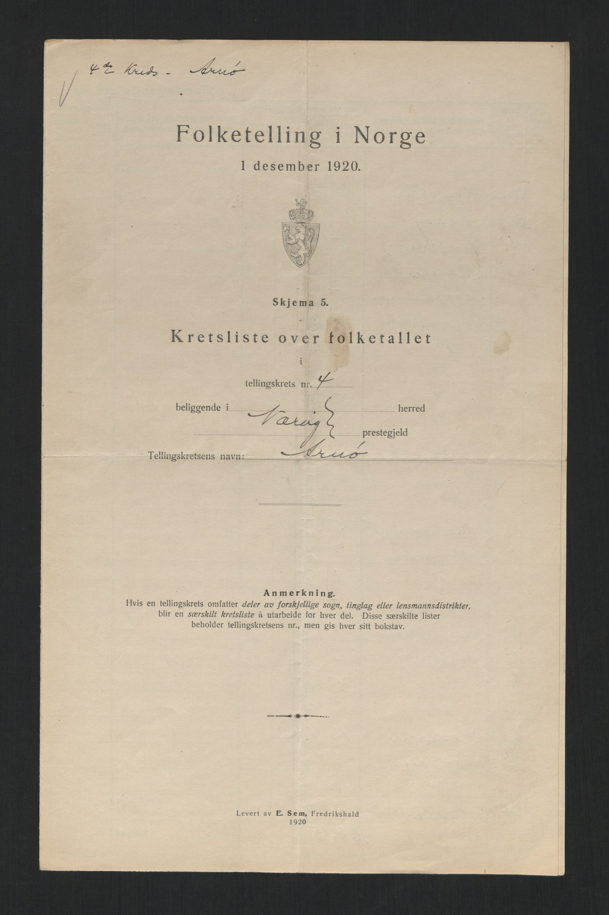 SAT, Folketelling 1920 for 1751 Nærøy herred, 1920, s. 17