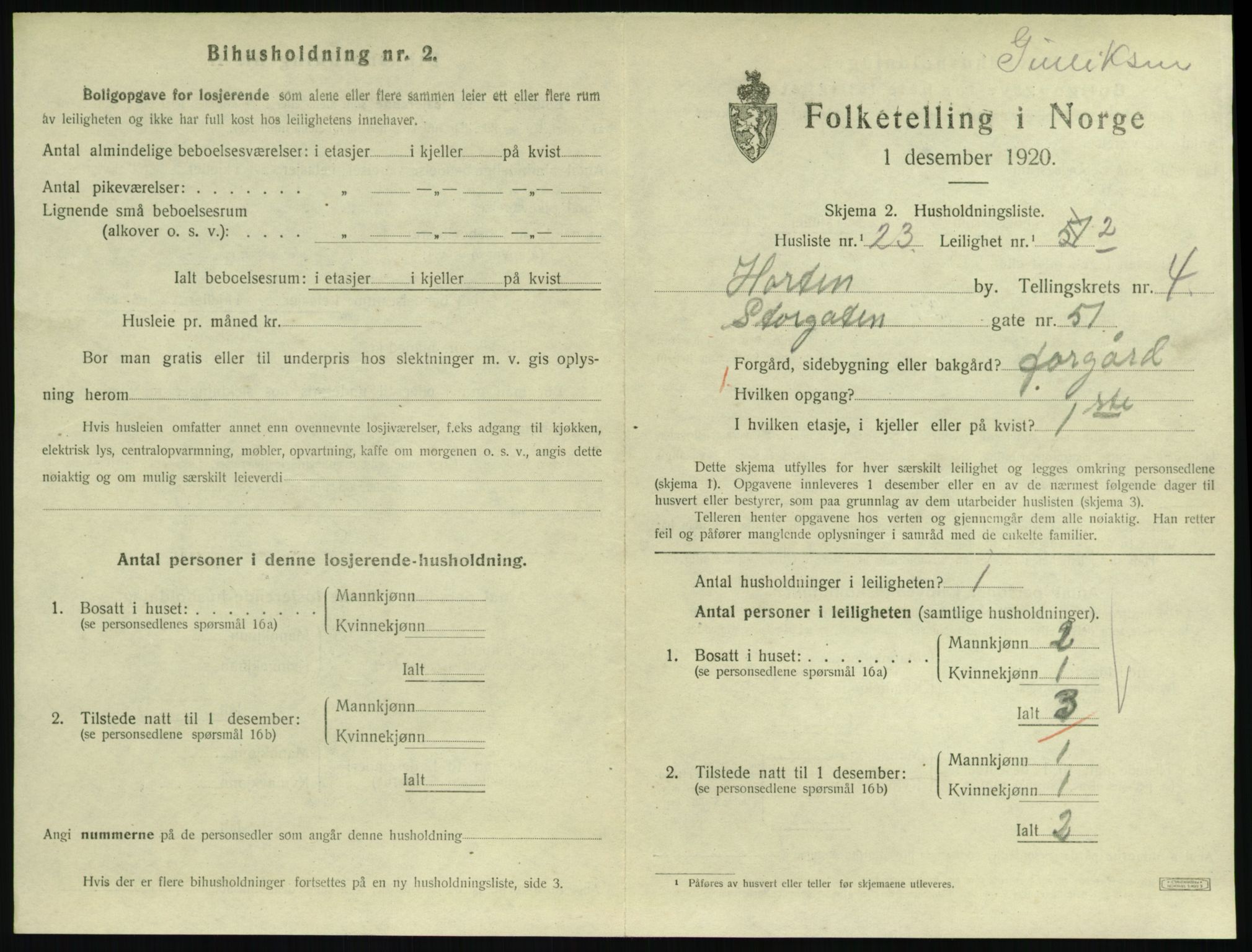 SAKO, Folketelling 1920 for 0703 Horten kjøpstad, 1920, s. 4911