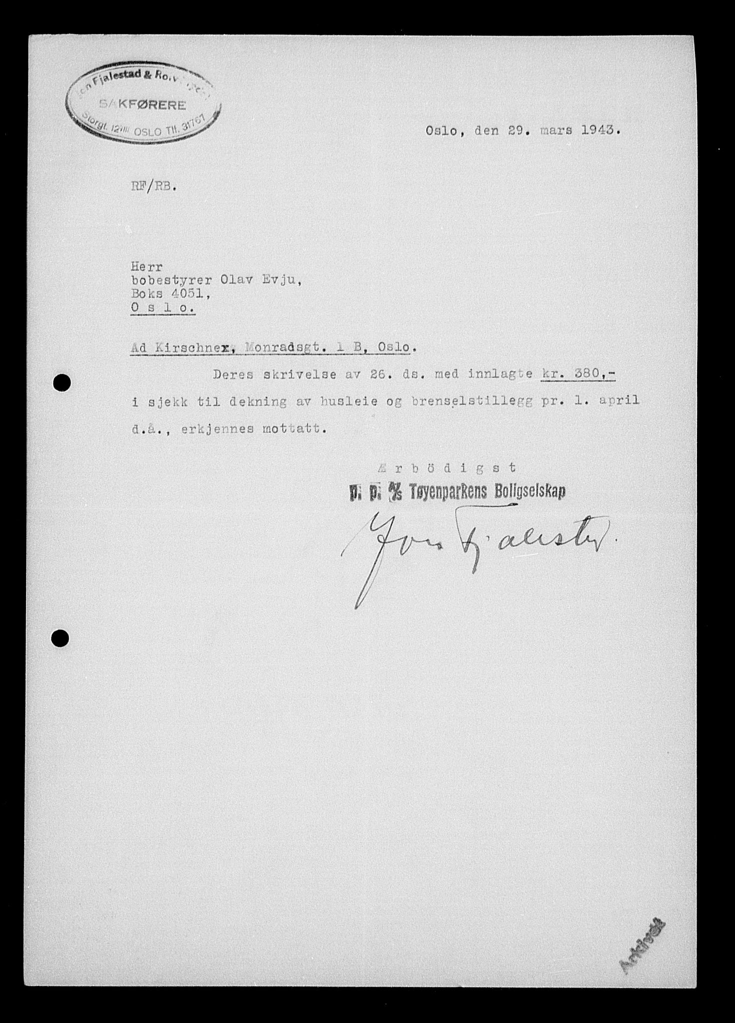 Justisdepartementet, Tilbakeføringskontoret for inndratte formuer, AV/RA-S-1564/H/Hc/Hcc/L0951: --, 1945-1947, s. 363