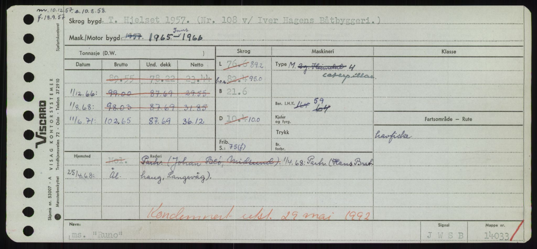 Sjøfartsdirektoratet med forløpere, Skipsmålingen, AV/RA-S-1627/H/Hd/L0031: Fartøy, Rju-Sam, s. 317