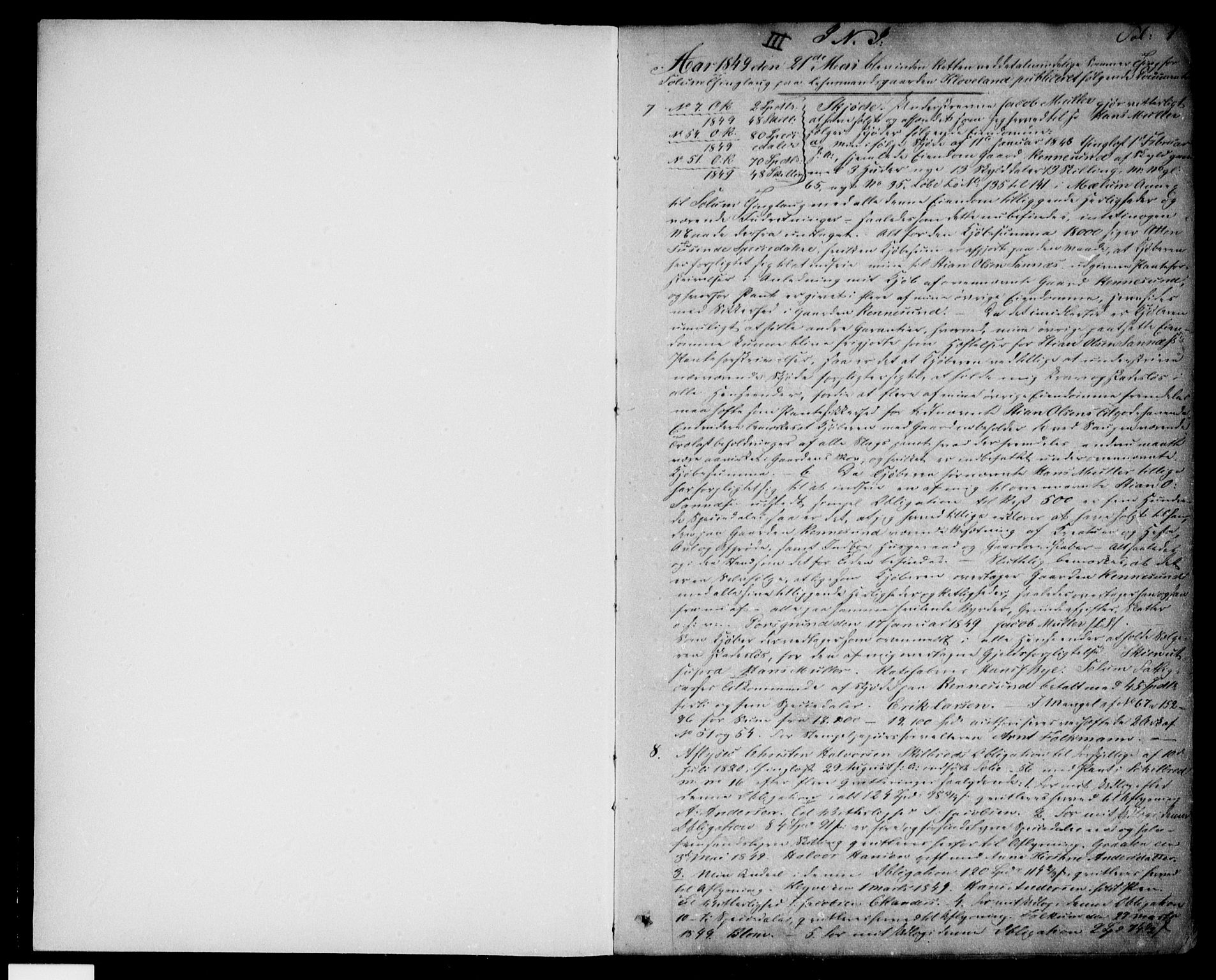 Nedre Telemark sorenskriveri, AV/SAKO-A-135/G/Ga/Gaa/L0001y: Pantebok nr. Y, 1849-1853, s. 1