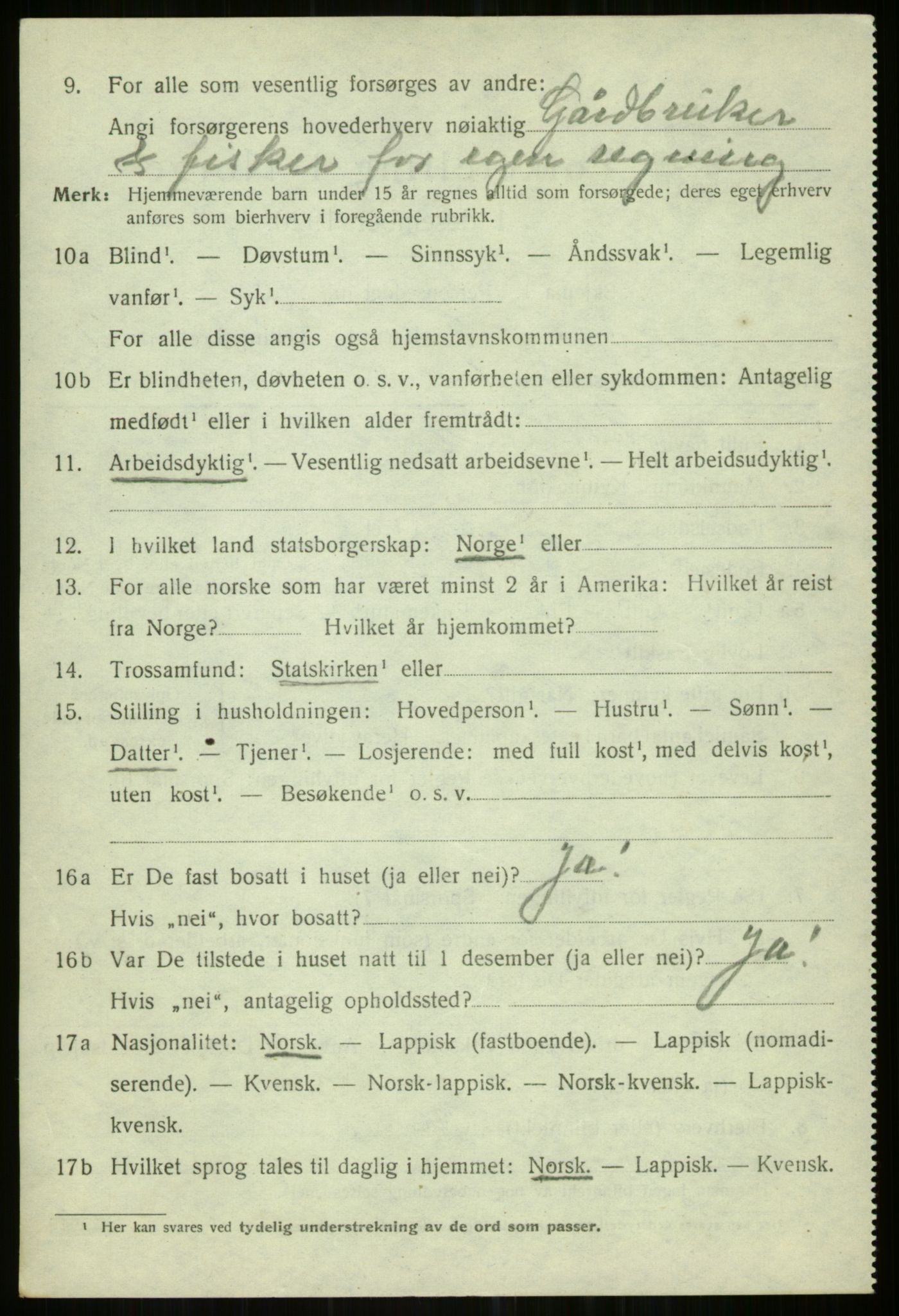 SATØ, Folketelling 1920 for 1935 Helgøy herred, 1920, s. 2544
