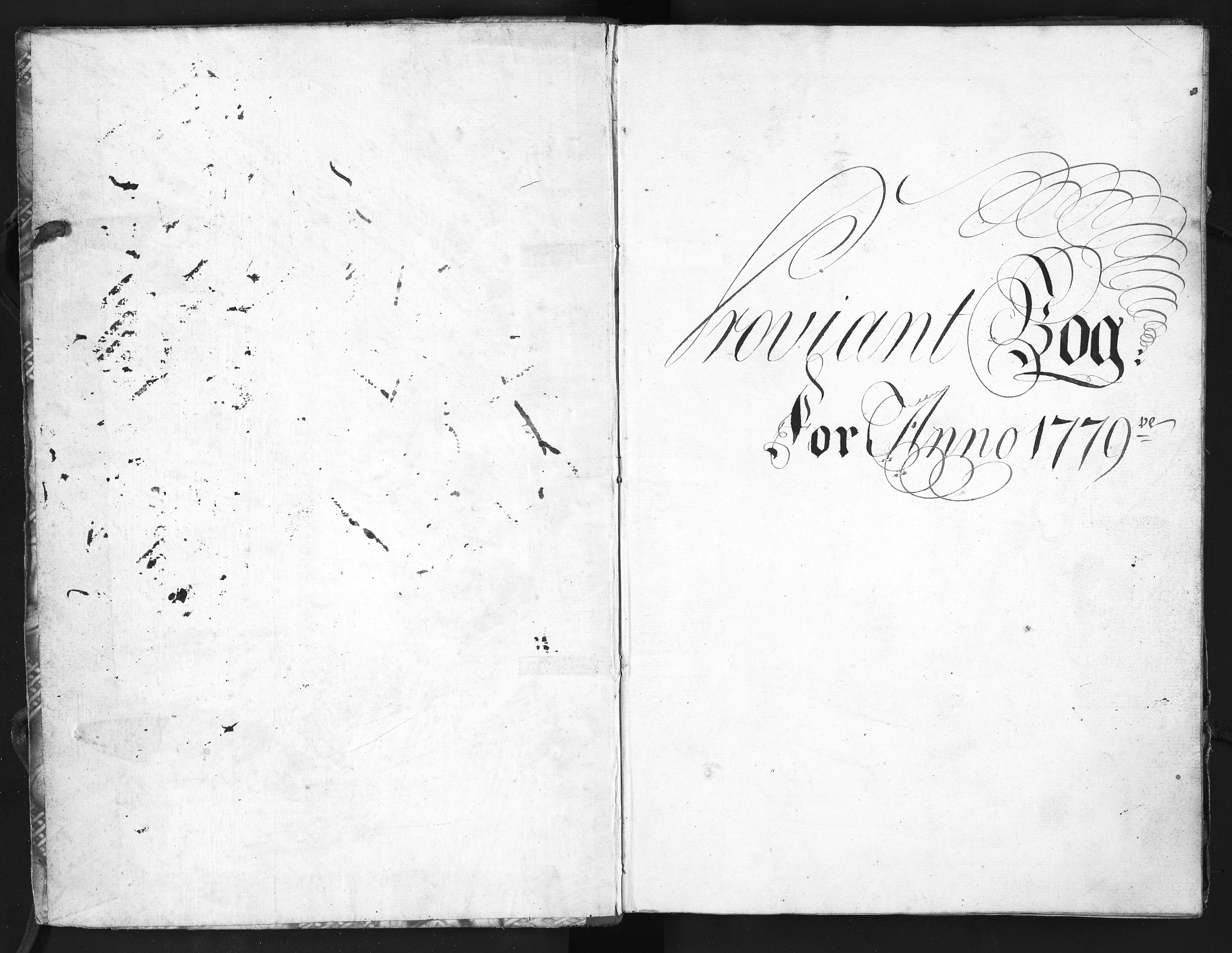 Baaseland Jernverk og Næs Jernverk, NESJ/NJM-001/01/01/L0106: Magasinet, Tvedestrand. Regnskap. Proviantbøker, 1779-1780