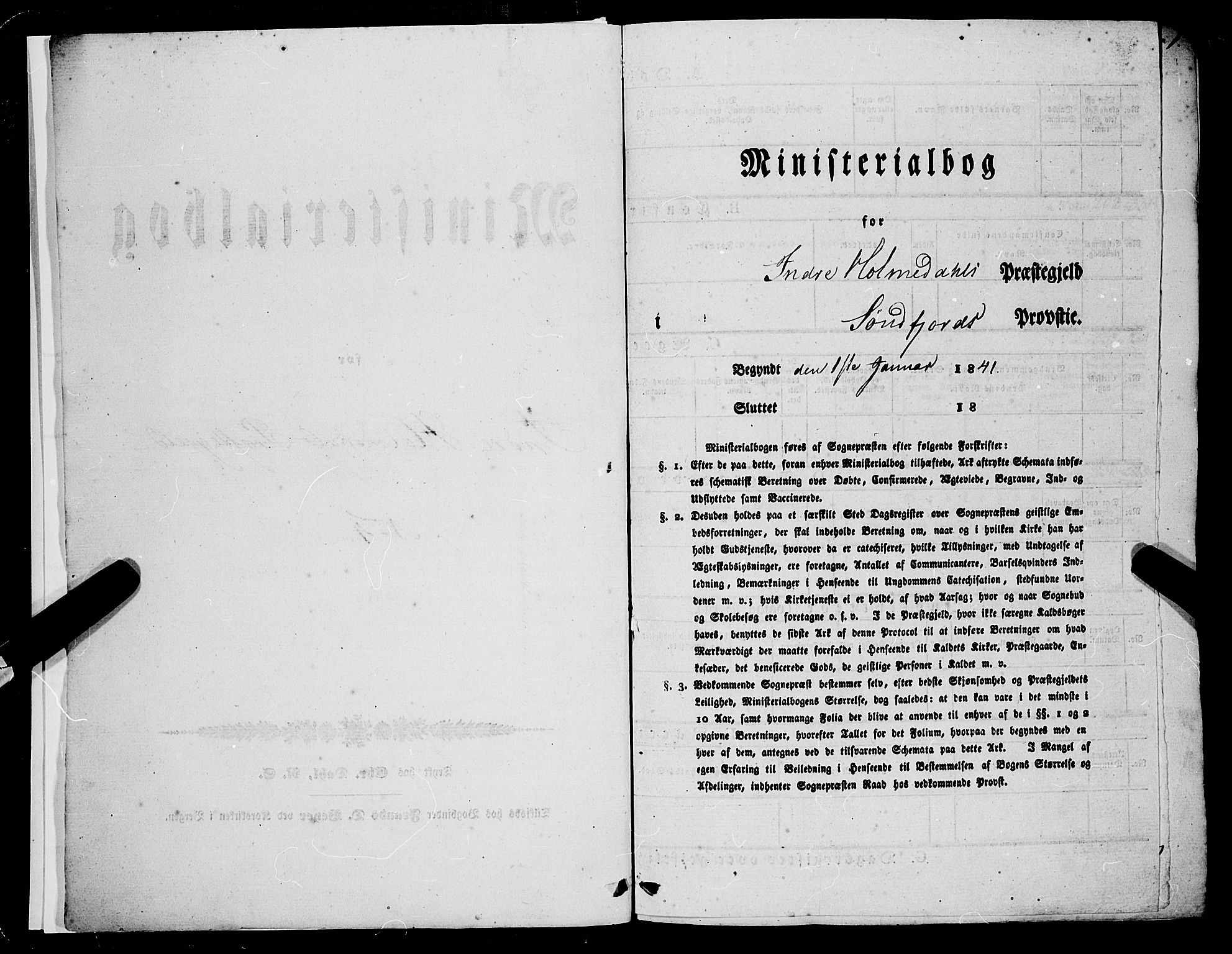 Gaular sokneprestembete, SAB/A-80001/H/Haa: Ministerialbok nr. A 4I, 1840-1859