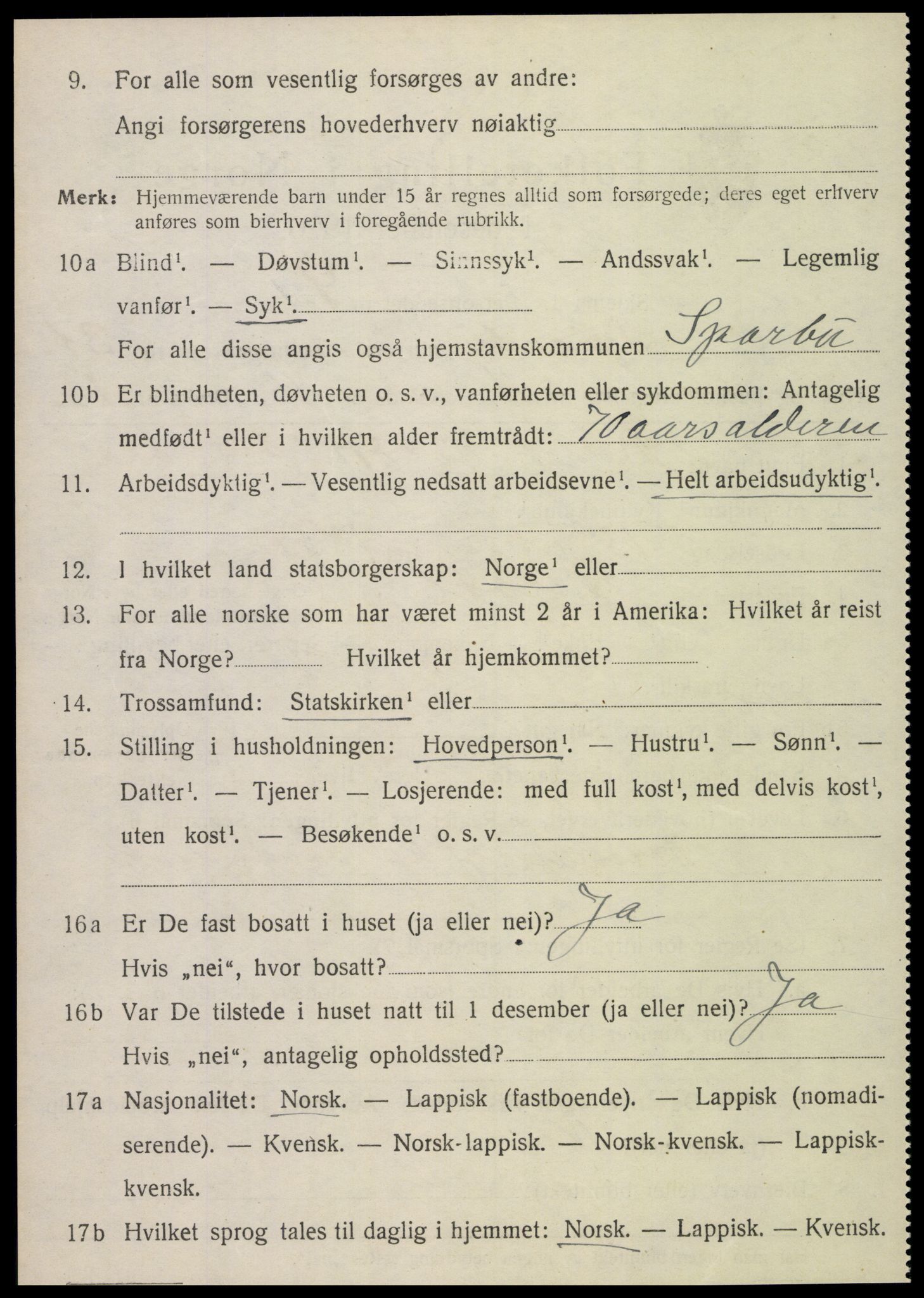 SAT, Folketelling 1920 for 1731 Sparbu herred, 1920, s. 4948