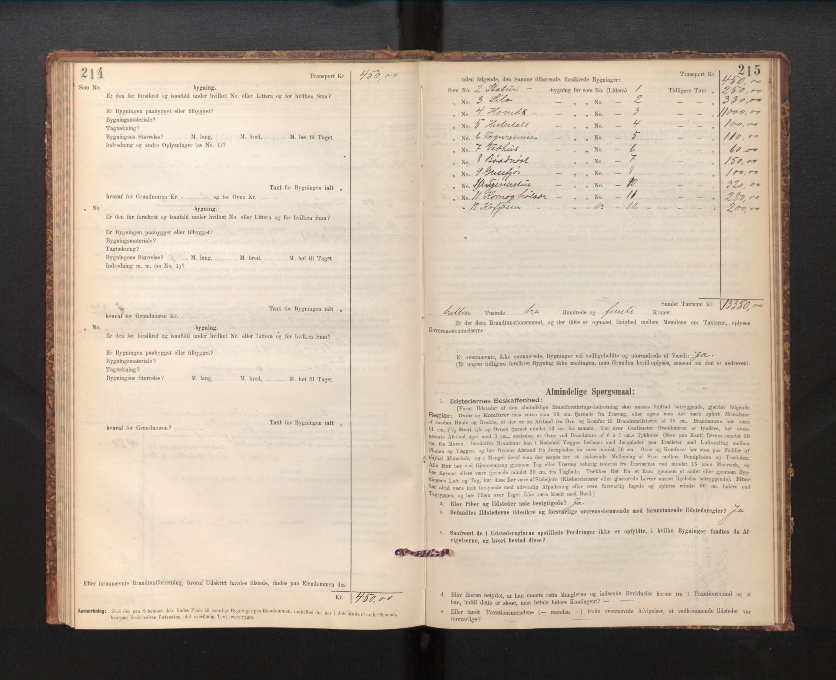 Lensmannen i Fjaler, SAB/A-27201/0012/L0006: Branntakstprotokoll, skjematakst, 1895-1937, s. 214-215