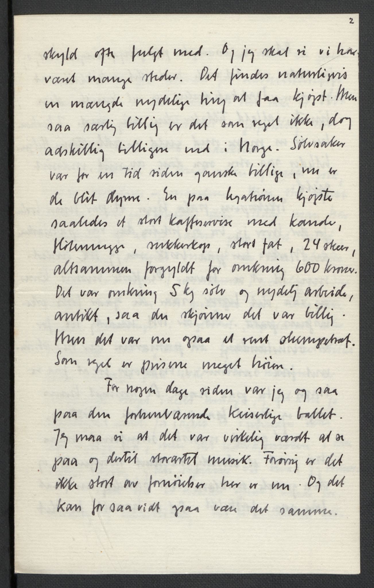 Quisling, Vidkun, AV/RA-PA-0750/K/L0001: Brev til og fra Vidkun Quisling samt til og fra andre medlemmer av familien Quisling, samt Vidkun Quislings karakterbøker, 1894-1929, s. 134