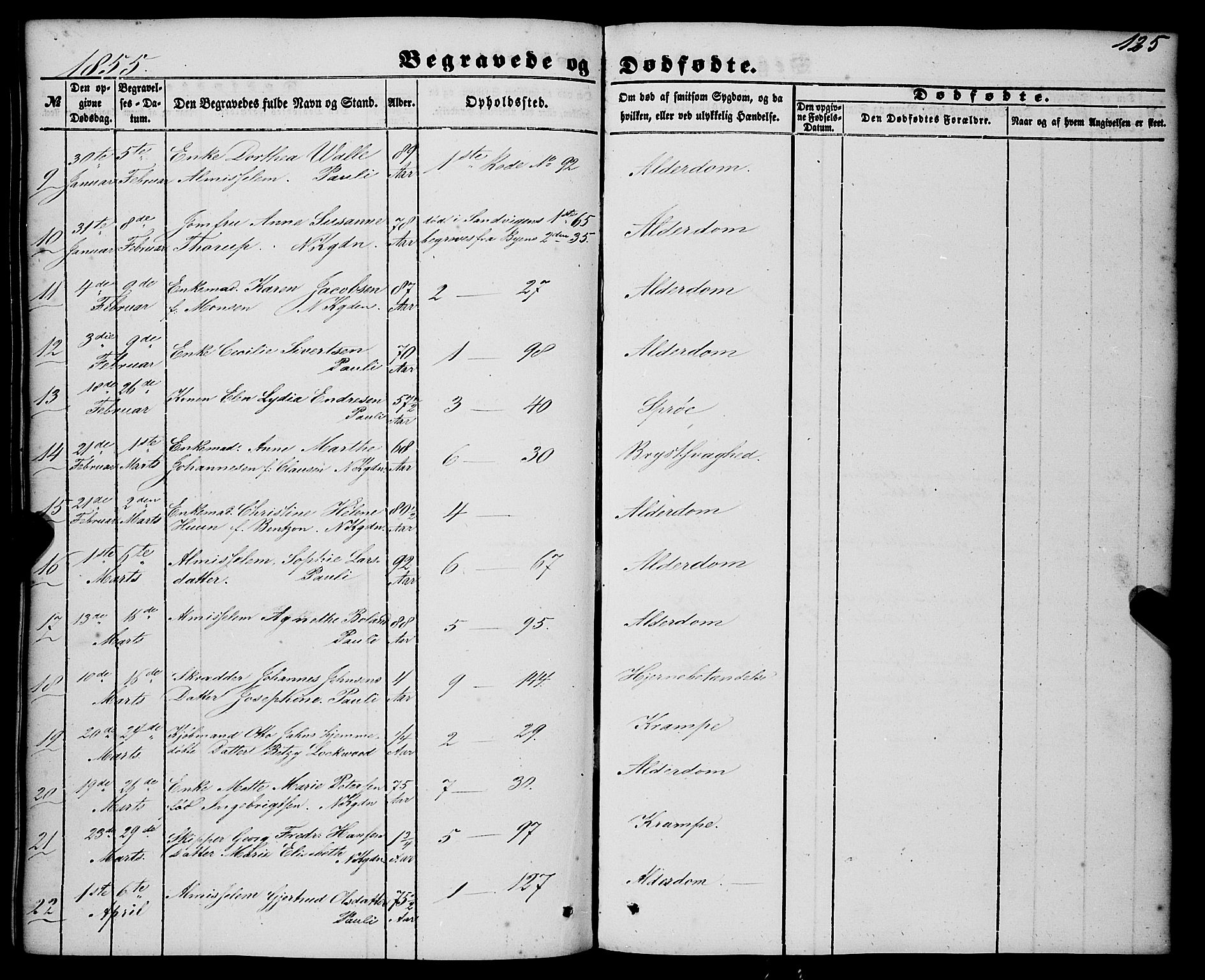 Nykirken Sokneprestembete, AV/SAB-A-77101/H/Haa/L0042: Ministerialbok nr. E 2, 1850-1868, s. 125