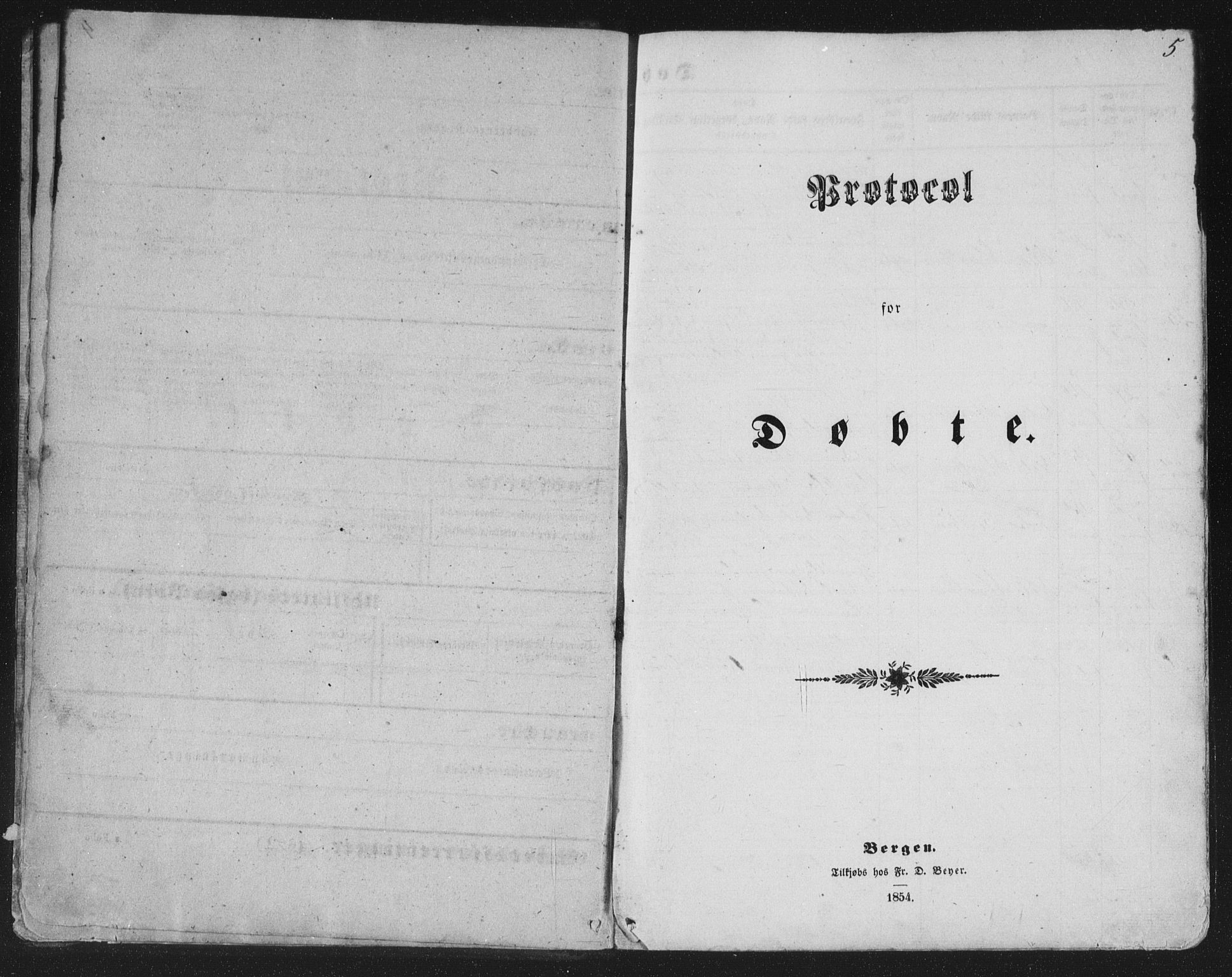 Askøy Sokneprestembete, SAB/A-74101/H/Ha/Hab/Haba/L0005: Klokkerbok nr. A 5, 1857-1871, s. 5
