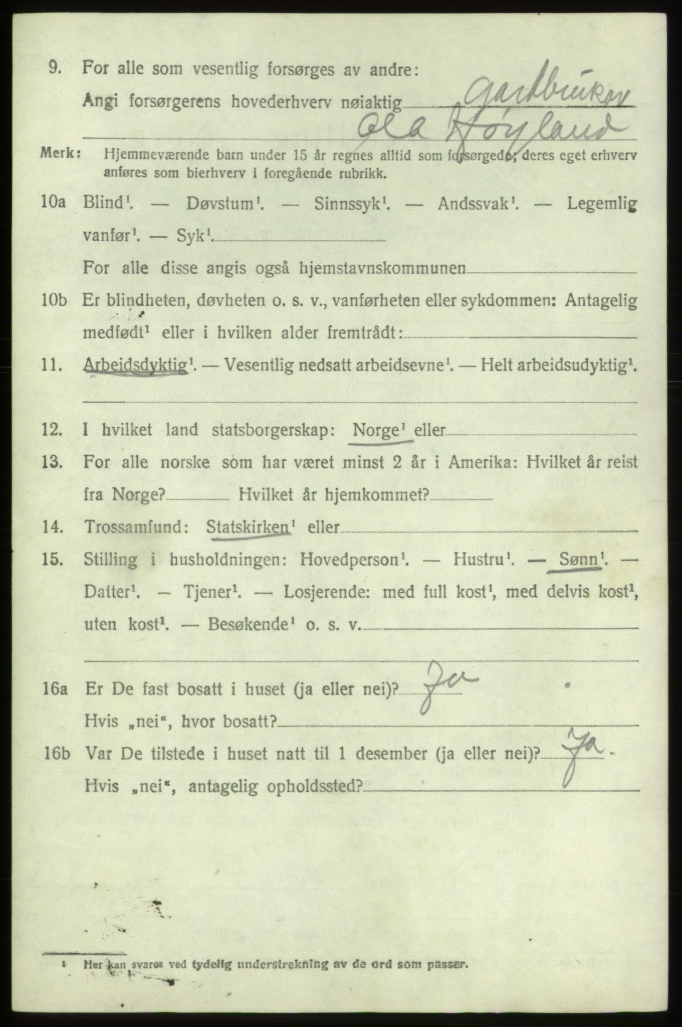 SAB, Folketelling 1920 for 1221 Stord herred, 1920, s. 7388
