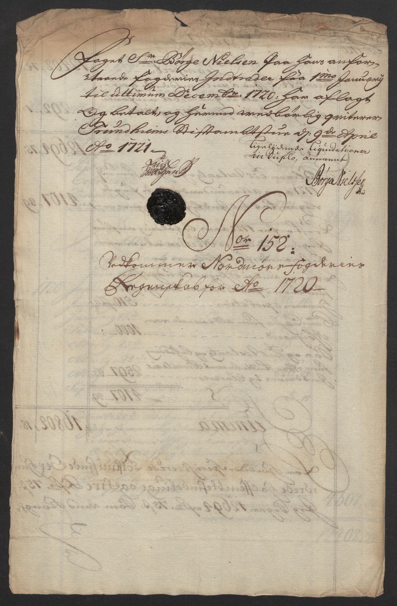 Rentekammeret inntil 1814, Reviderte regnskaper, Fogderegnskap, RA/EA-4092/R56/L3753: Fogderegnskap Nordmøre, 1720, s. 524