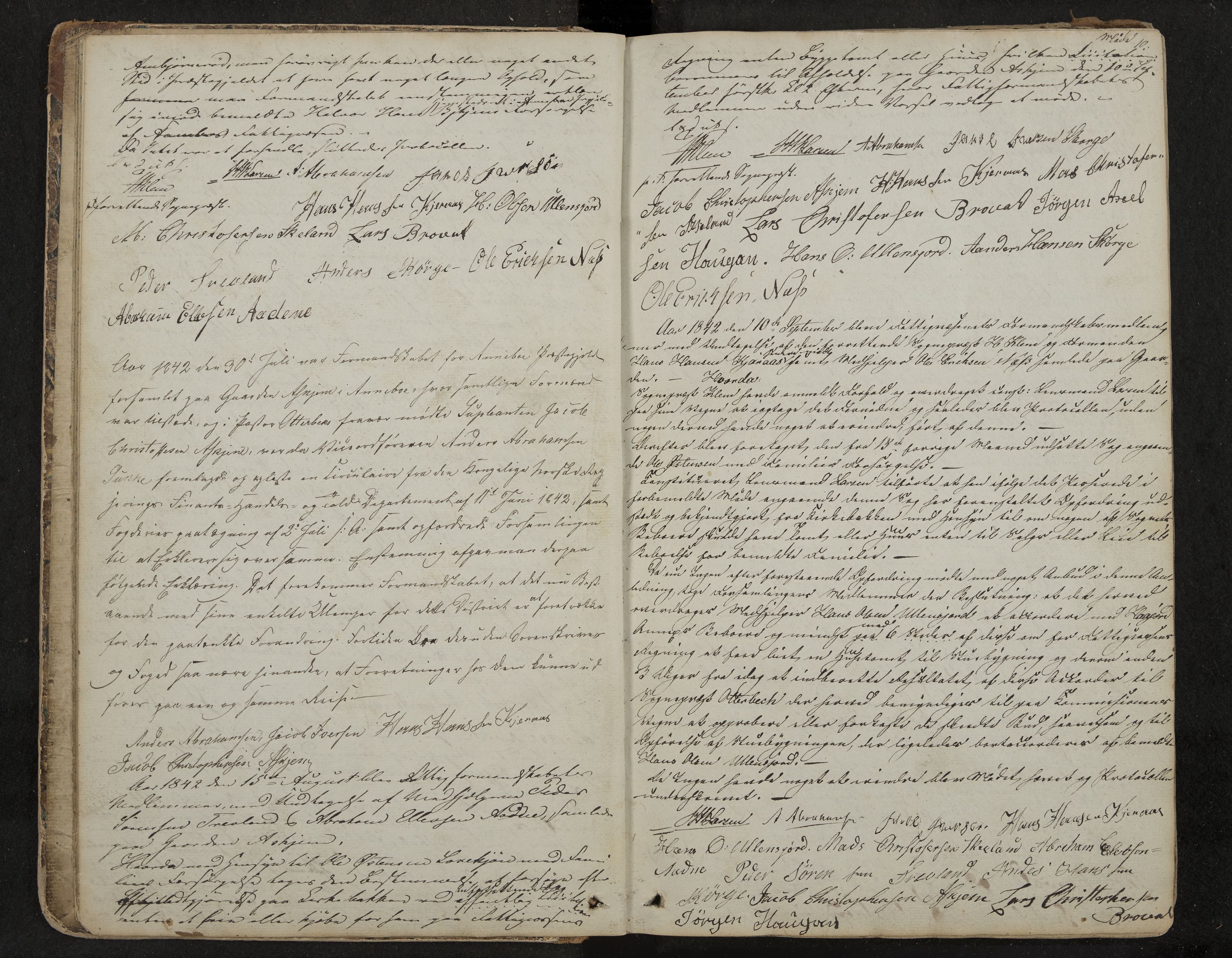Andebu formannskap og sentraladministrasjon, IKAK/0719021-1/A/Aa/L0001: Møtebok med register, 1837-1869, s. 10