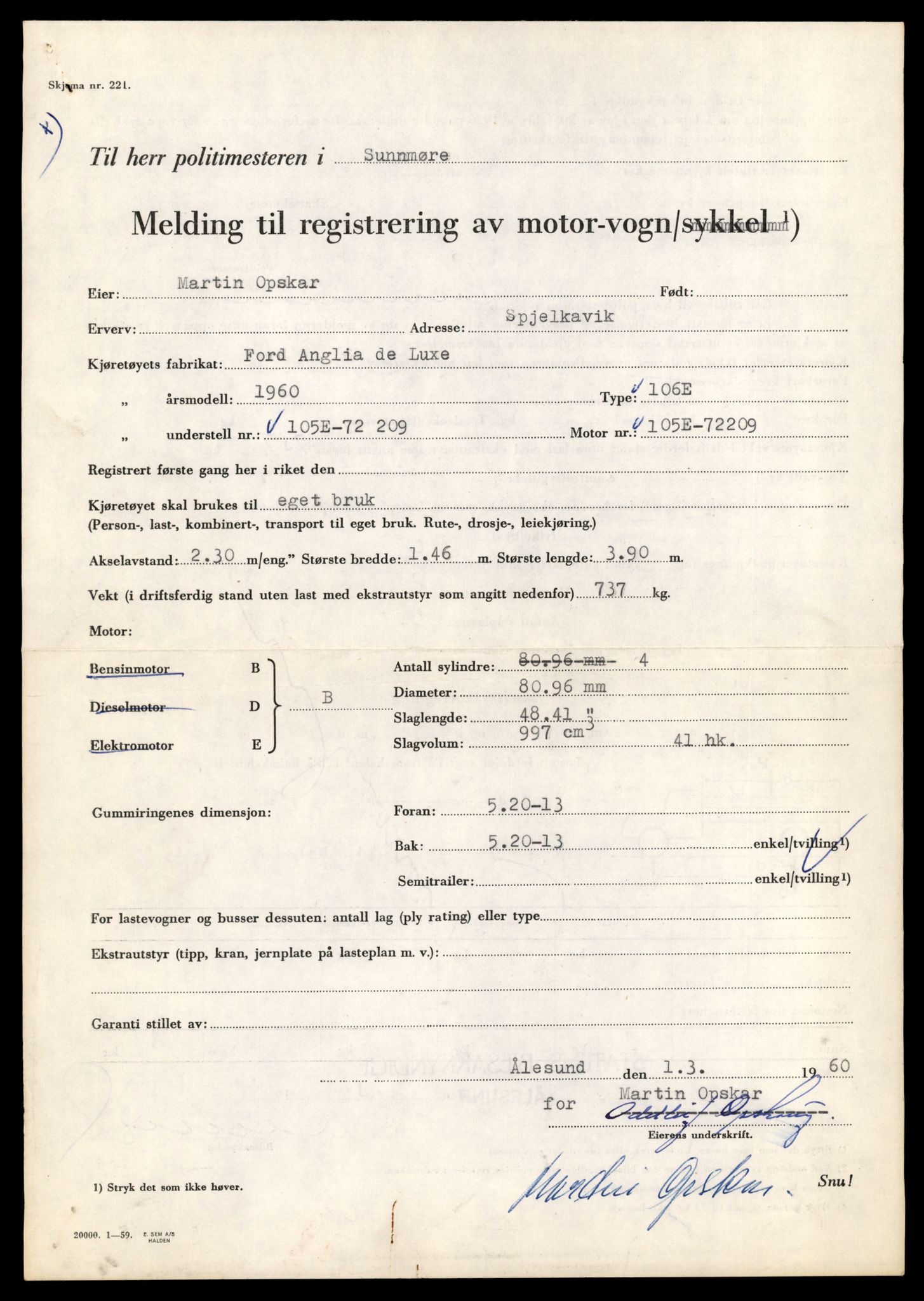 Møre og Romsdal vegkontor - Ålesund trafikkstasjon, AV/SAT-A-4099/F/Fe/L0044: Registreringskort for kjøretøy T 14205 - T 14319, 1927-1998, s. 79