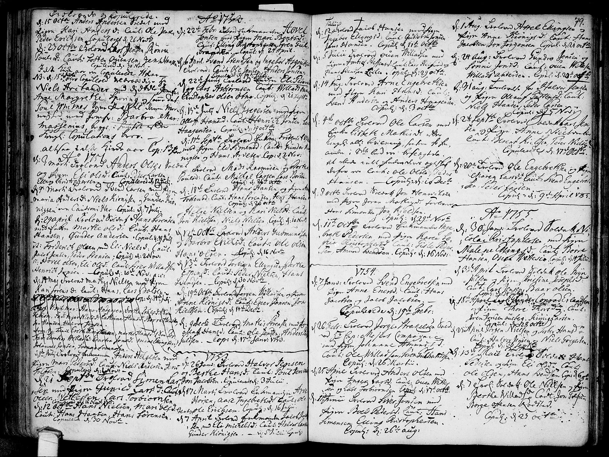 Råde prestekontor kirkebøker, AV/SAO-A-2009/F/Fa/L0001: Ministerialbok nr. 1, 1707-1762, s. 79