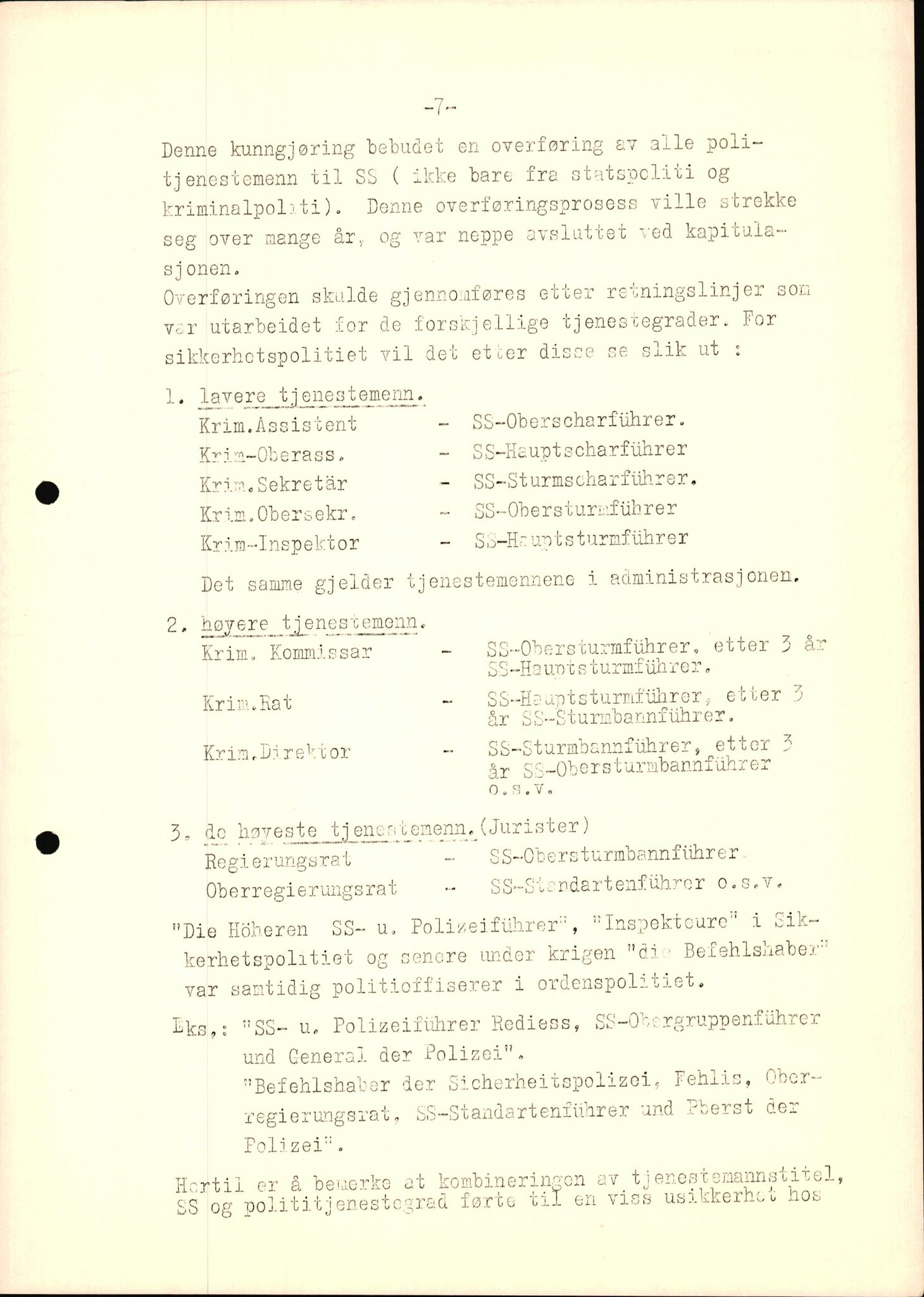 Rudolf Kerner - rapporter, AV/SAK-D/1272/F/L0001: Rapporter vedr. det tyske sikkerhetspolitiets aksjoner, 1946, s. 7