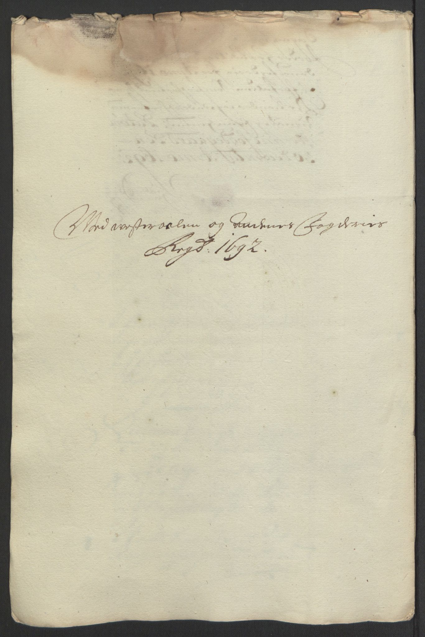 Rentekammeret inntil 1814, Reviderte regnskaper, Fogderegnskap, AV/RA-EA-4092/R67/L4676: Fogderegnskap Vesterålen, Andenes og Lofoten, 1691-1693, s. 175
