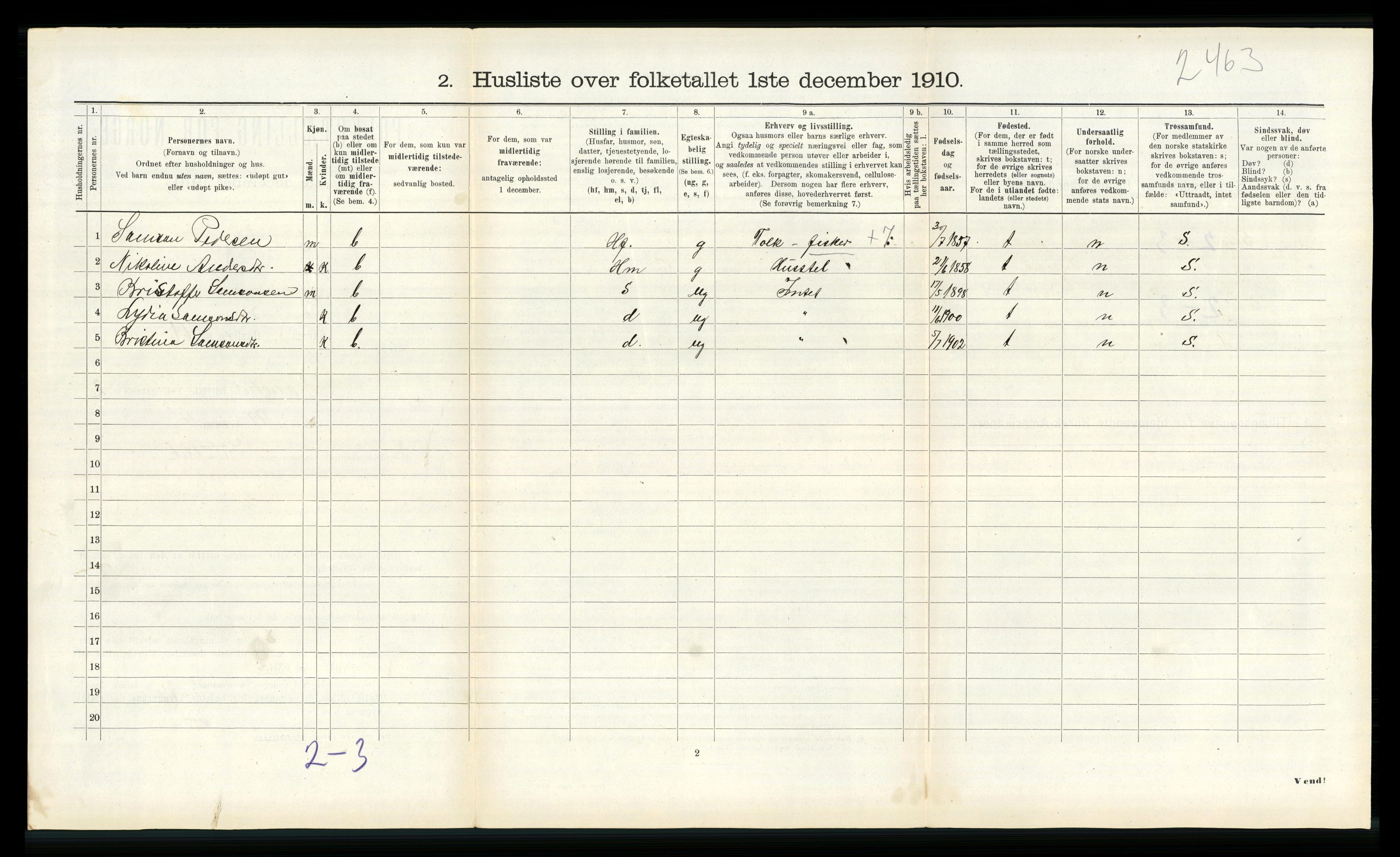 RA, Folketelling 1910 for 1433 Naustdal herred, 1910, s. 414