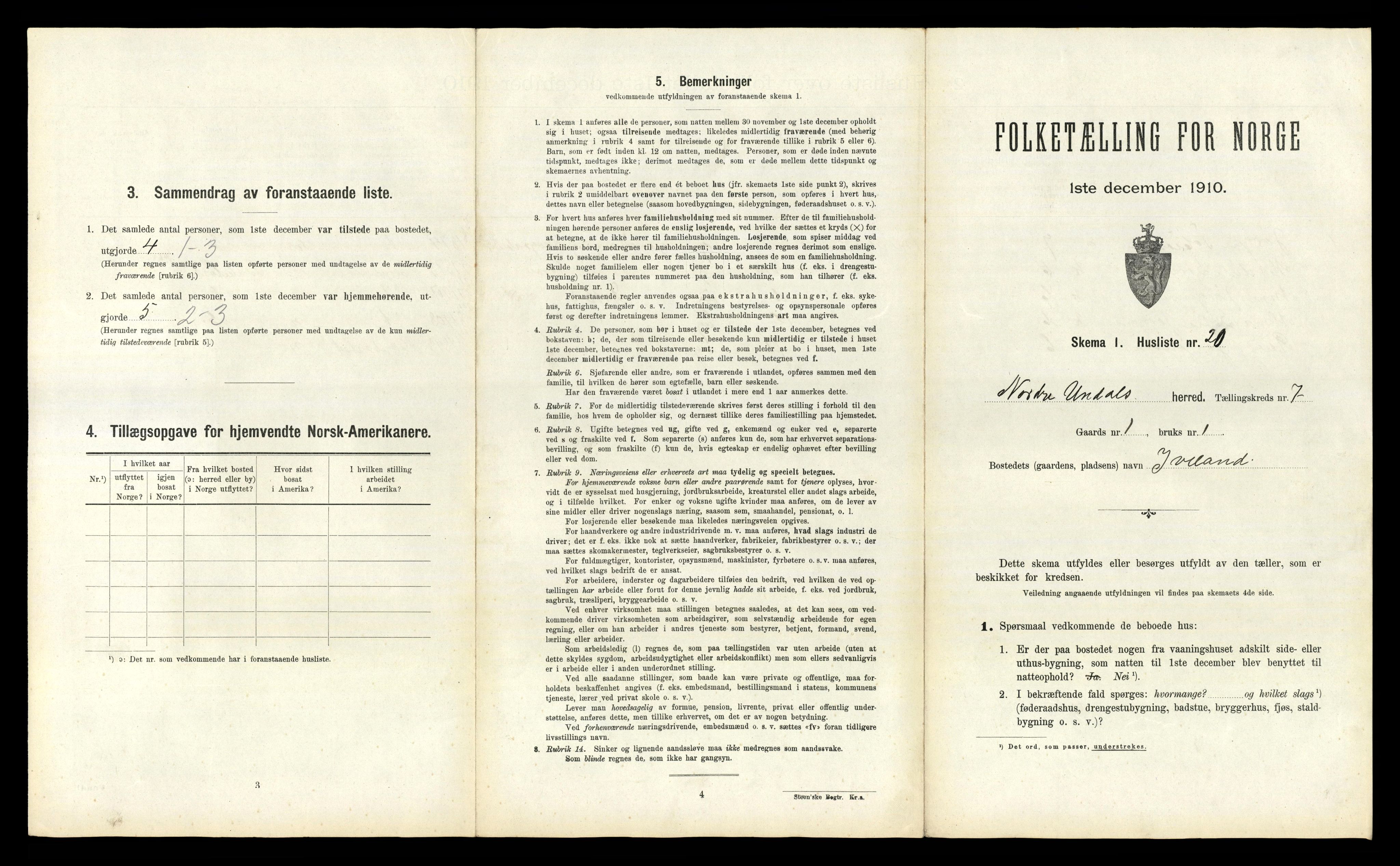 RA, Folketelling 1910 for 1028 Nord-Audnedal herred, 1910, s. 696