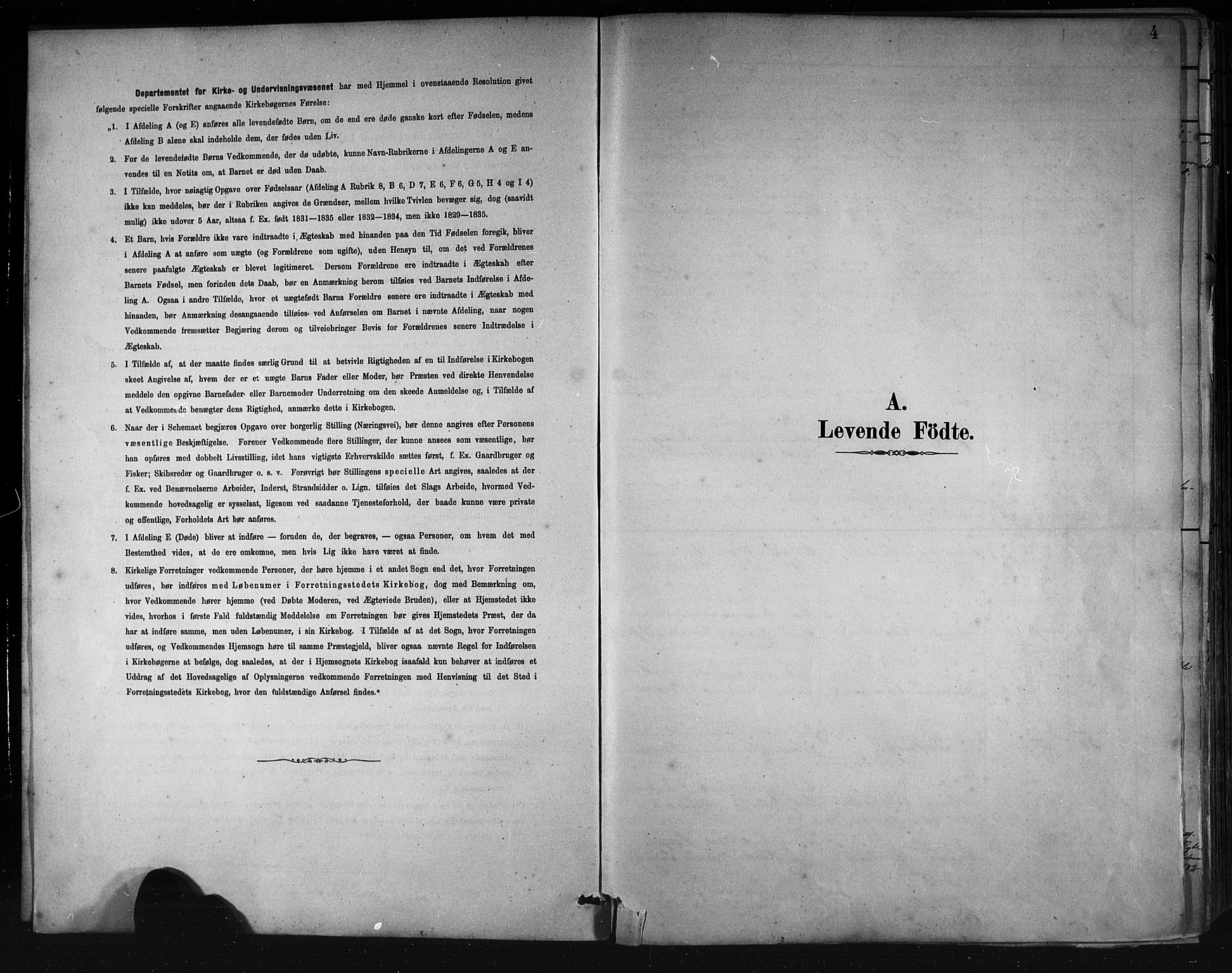 Askøy Sokneprestembete, AV/SAB-A-74101/H/Ha/Hab/Haba/L0008: Klokkerbok nr. A 8, 1882-1893, s. 4