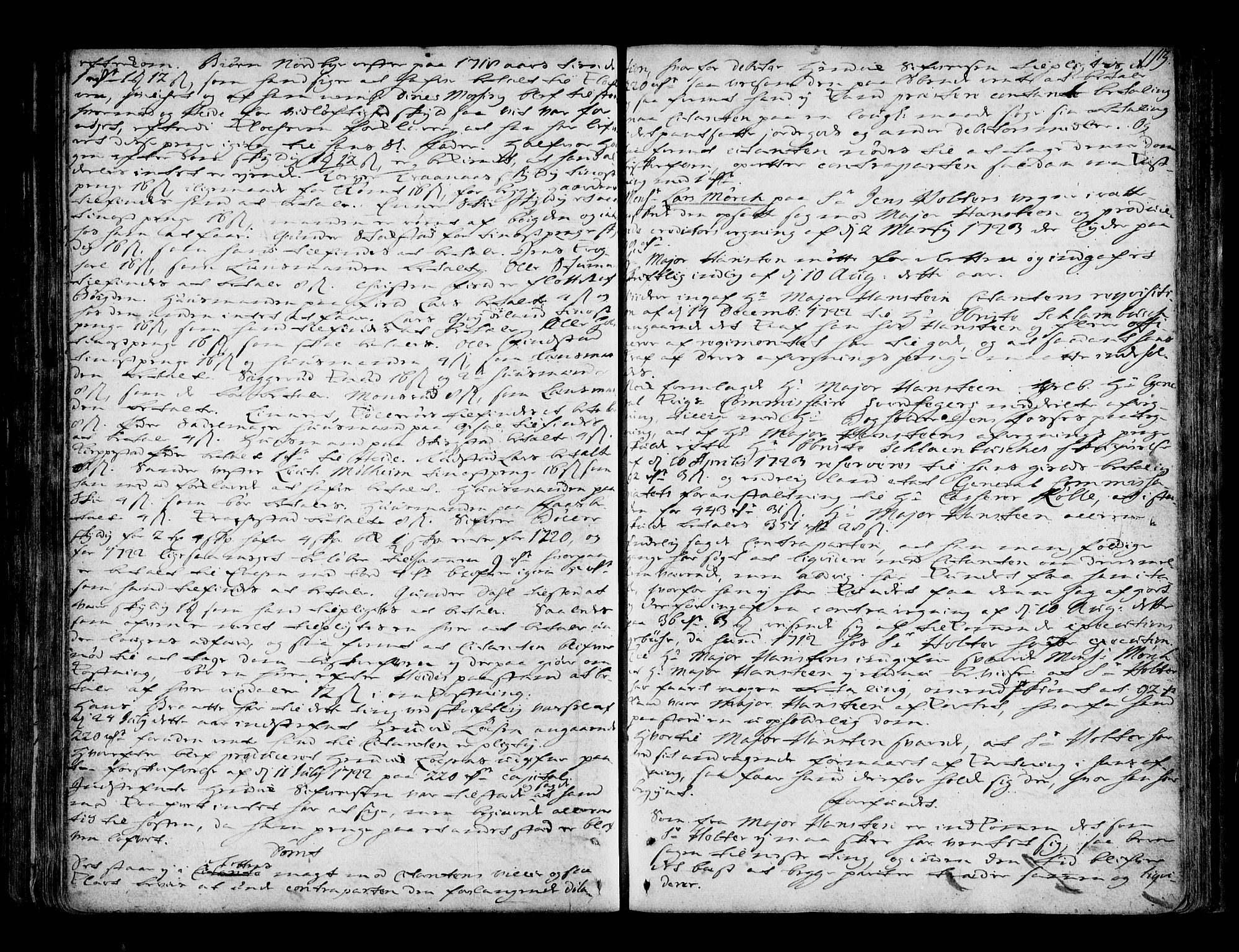 Follo sorenskriveri, AV/SAO-A-10274/F/Fb/Fba/L0033: Tingbok, 1721-1724, s. 112b-113a