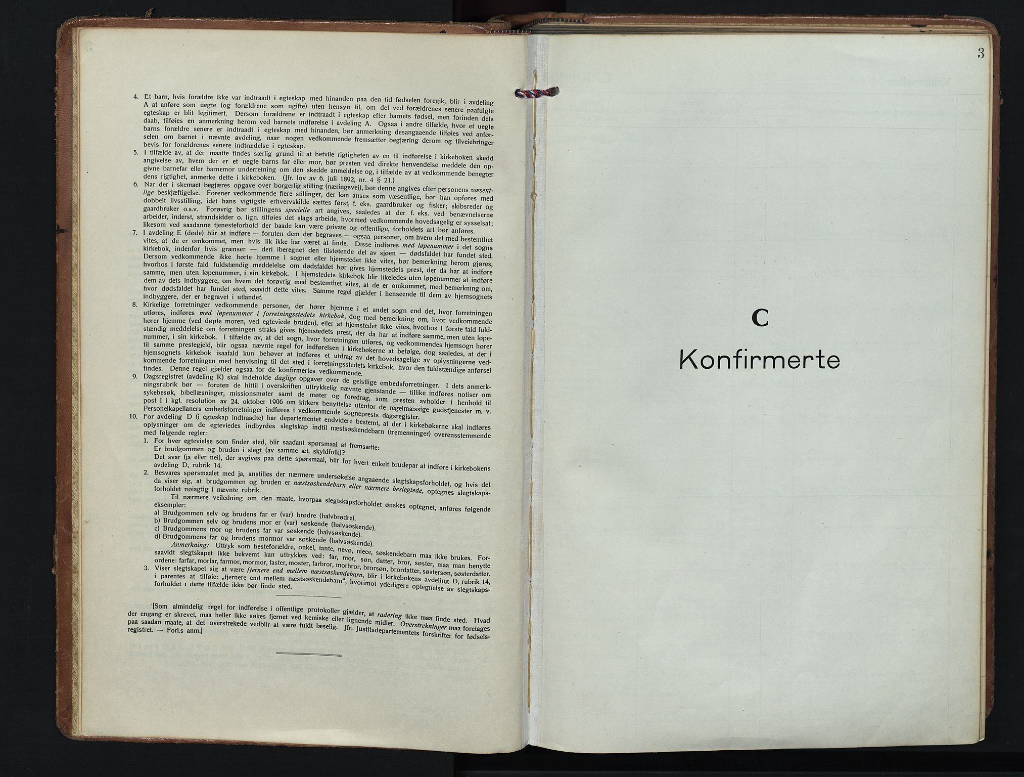 Vestre Bærum prestekontor Kirkebøker, SAO/A-10209a/F/Fa/L0004: Ministerialbok nr. 4, 1920-1952, s. 3