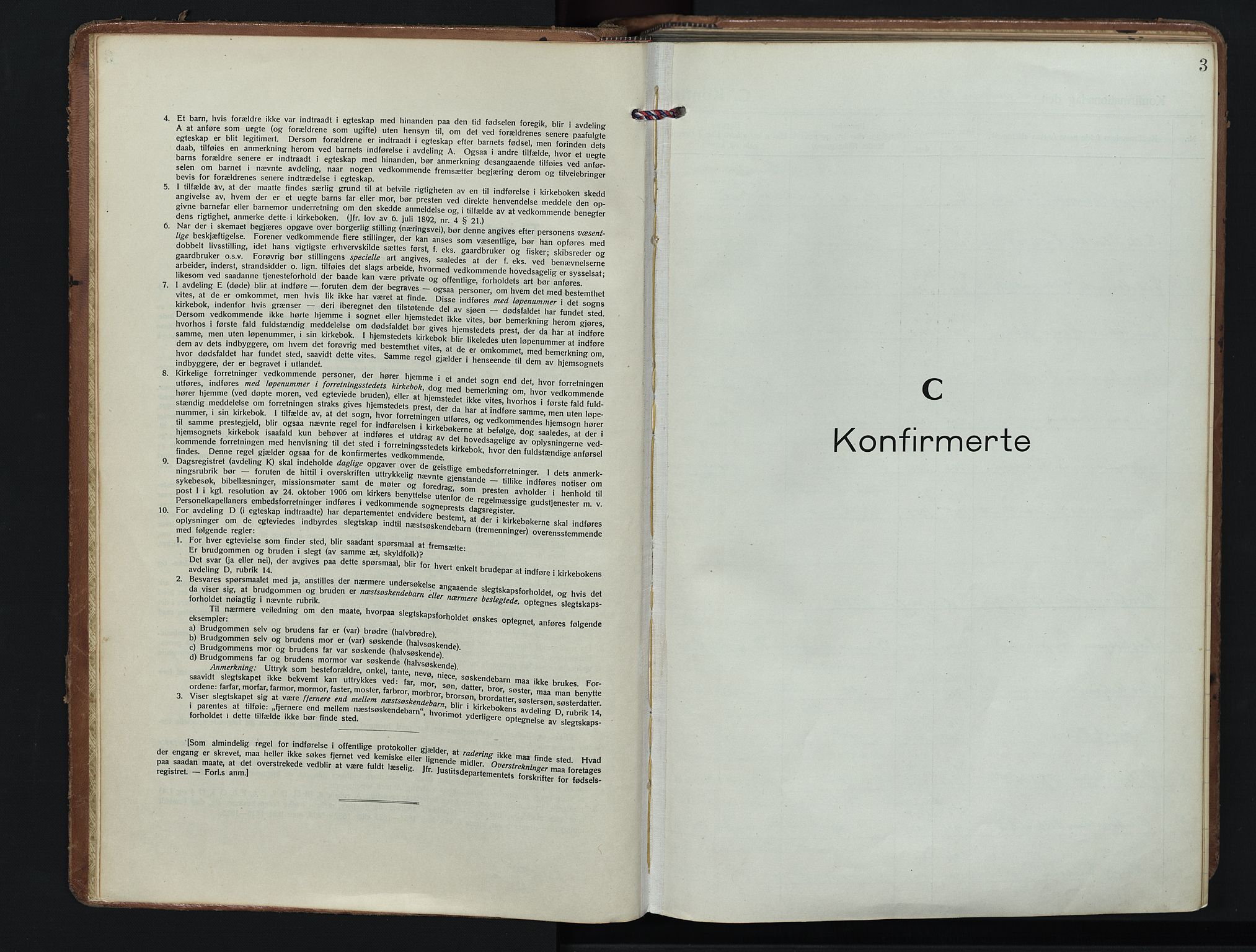 Vestre Bærum prestekontor Kirkebøker, AV/SAO-A-10209a/F/Fa/L0004: Ministerialbok nr. 4, 1920-1952, s. 3