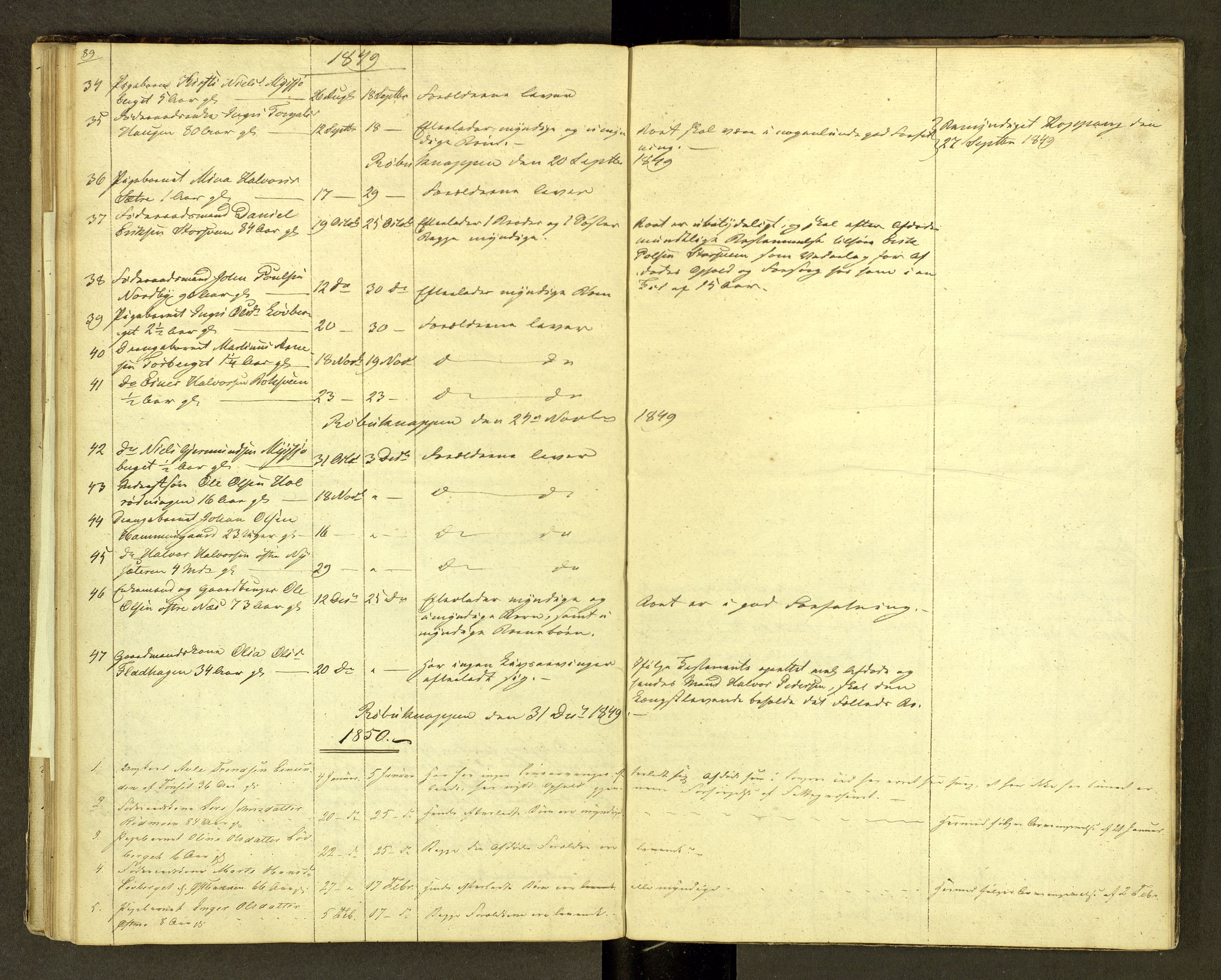 Sør-Østerdal sorenskriveri, AV/SAH-TING-018/J/Jg/L0001: Dødsfallsjournal, 1844-1853