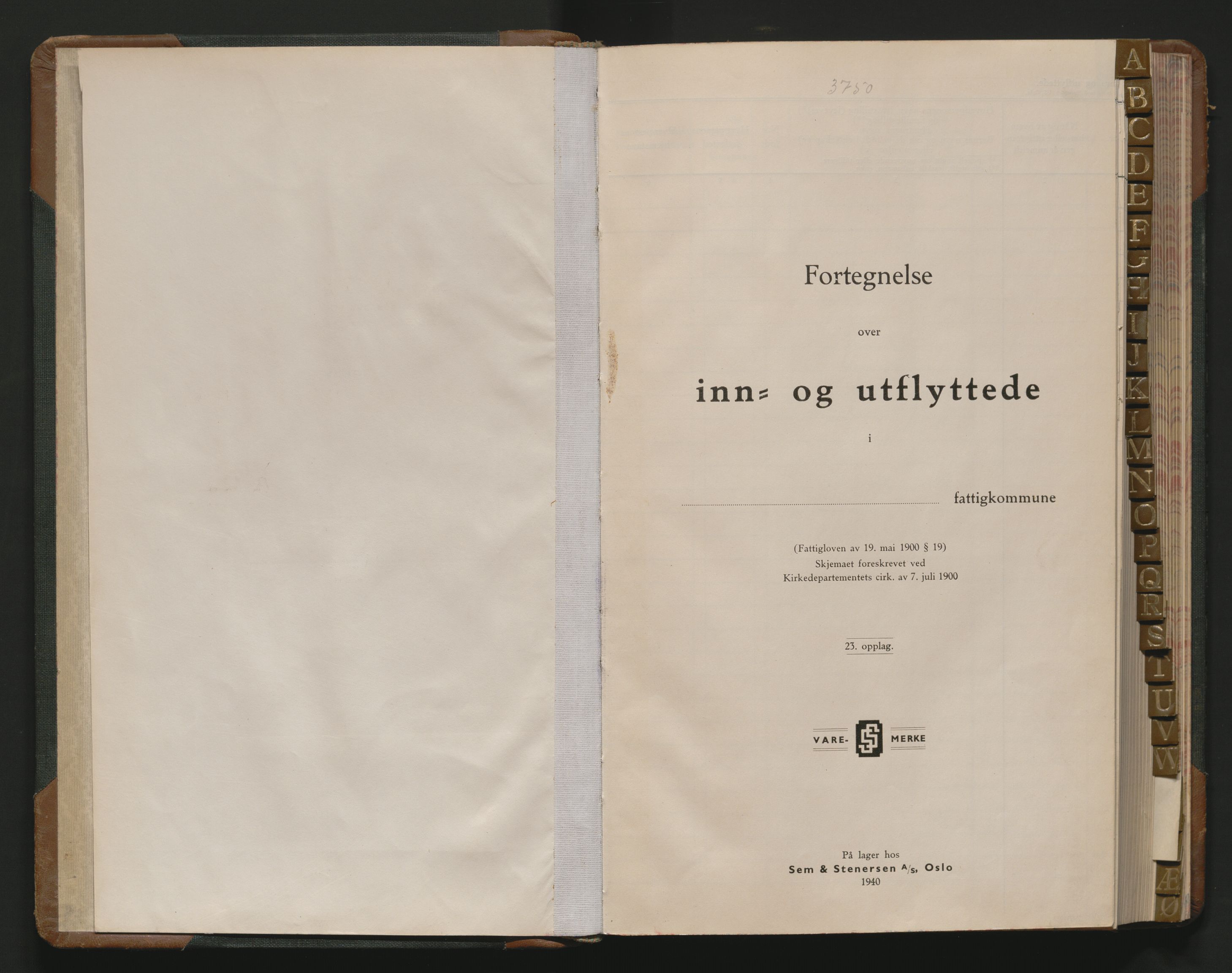 Bamble lensmannskontor, AV/SAKO-A-552/O/Oa/L0004: Protokoll over inn- og utflyttede - Bamble, 1942-1943