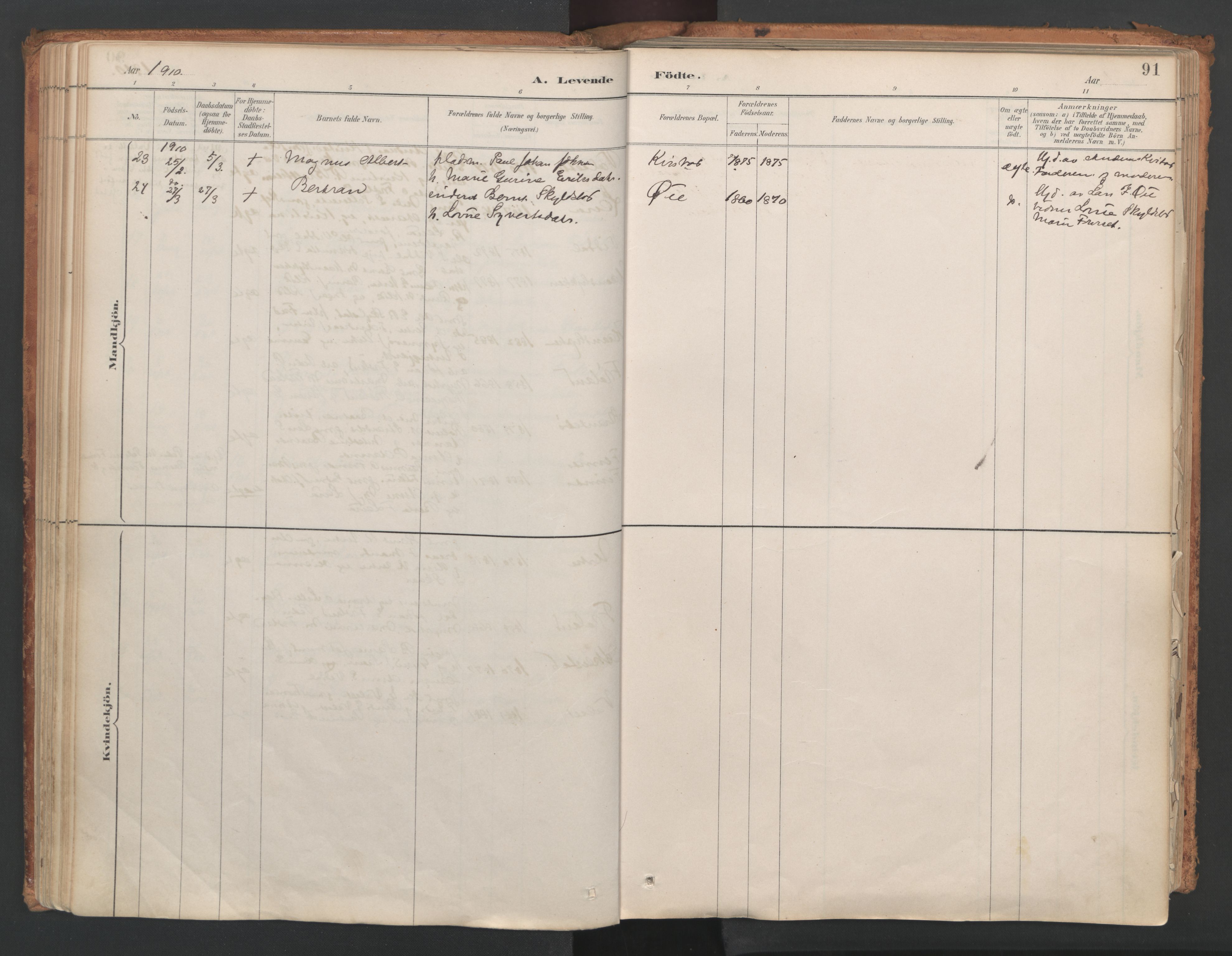 Ministerialprotokoller, klokkerbøker og fødselsregistre - Møre og Romsdal, AV/SAT-A-1454/515/L0211: Ministerialbok nr. 515A07, 1886-1910, s. 91