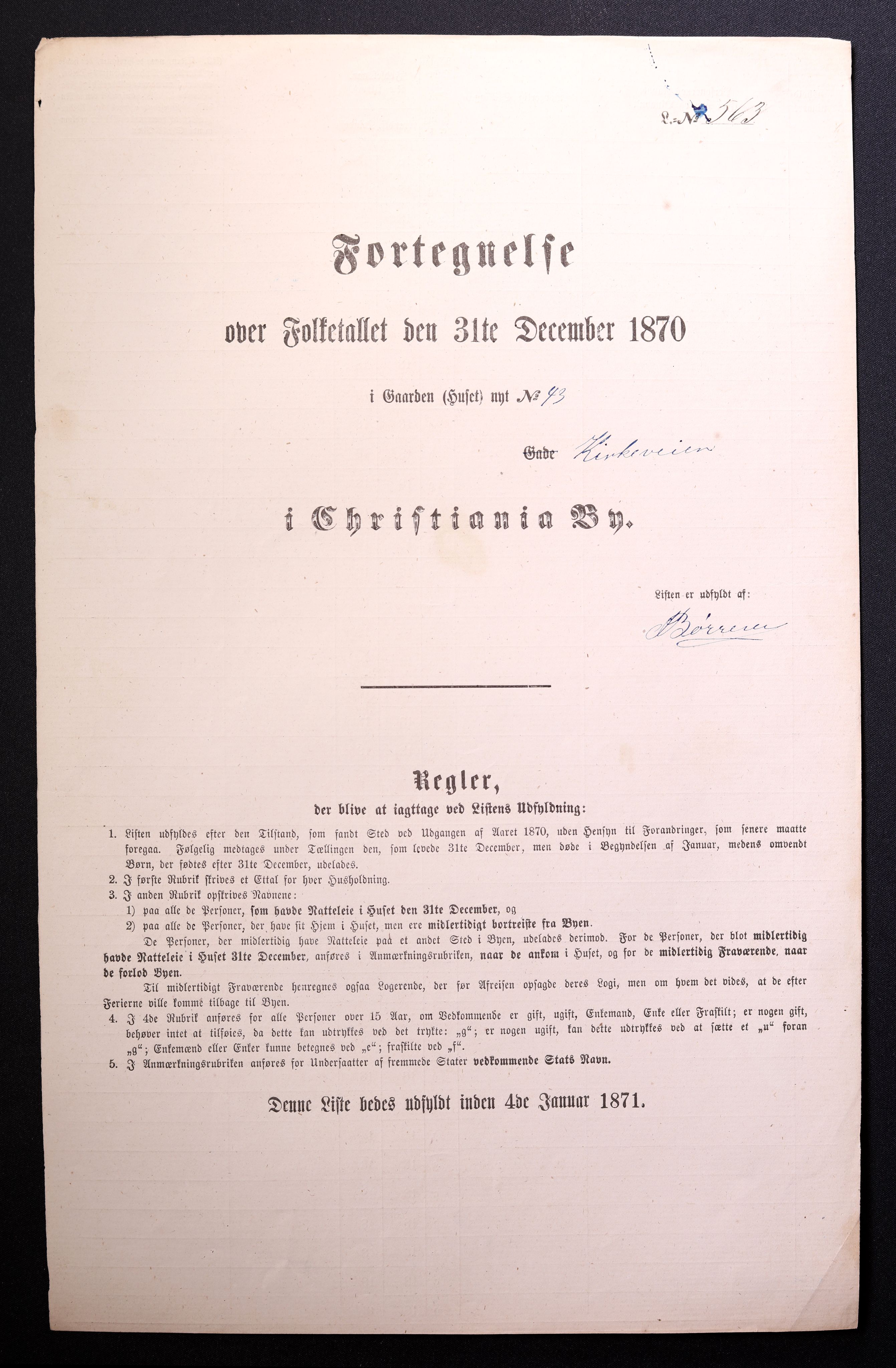 RA, Folketelling 1870 for 0301 Kristiania kjøpstad, 1870, s. 1556