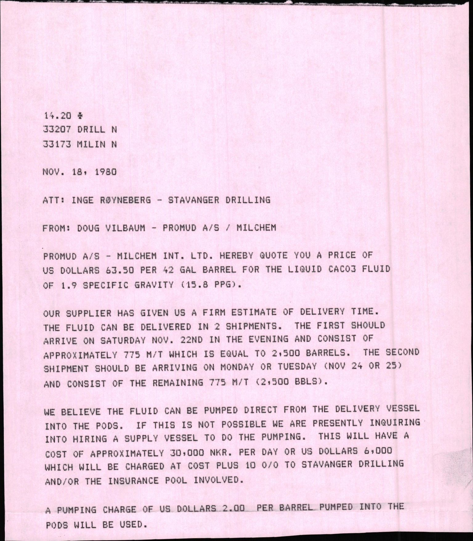 Pa 1503 - Stavanger Drilling AS, AV/SAST-A-101906/2/E/Eb/Eba/L0020: Alexander L. Kielland repair, 1980-1981