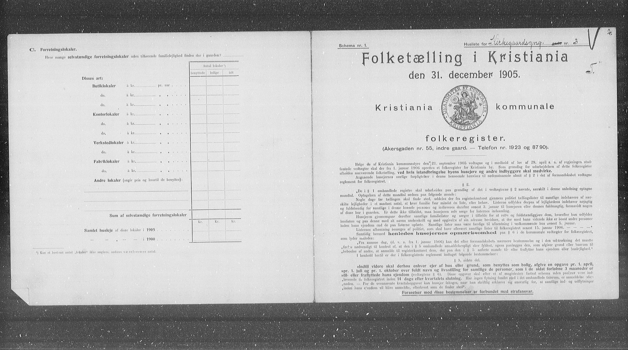 OBA, Kommunal folketelling 31.12.1905 for Kristiania kjøpstad, 1905, s. 26608