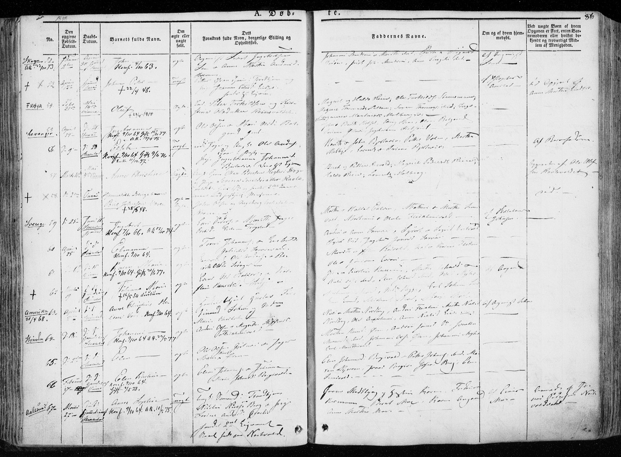 Ministerialprotokoller, klokkerbøker og fødselsregistre - Nord-Trøndelag, AV/SAT-A-1458/723/L0239: Ministerialbok nr. 723A08, 1841-1851, s. 86