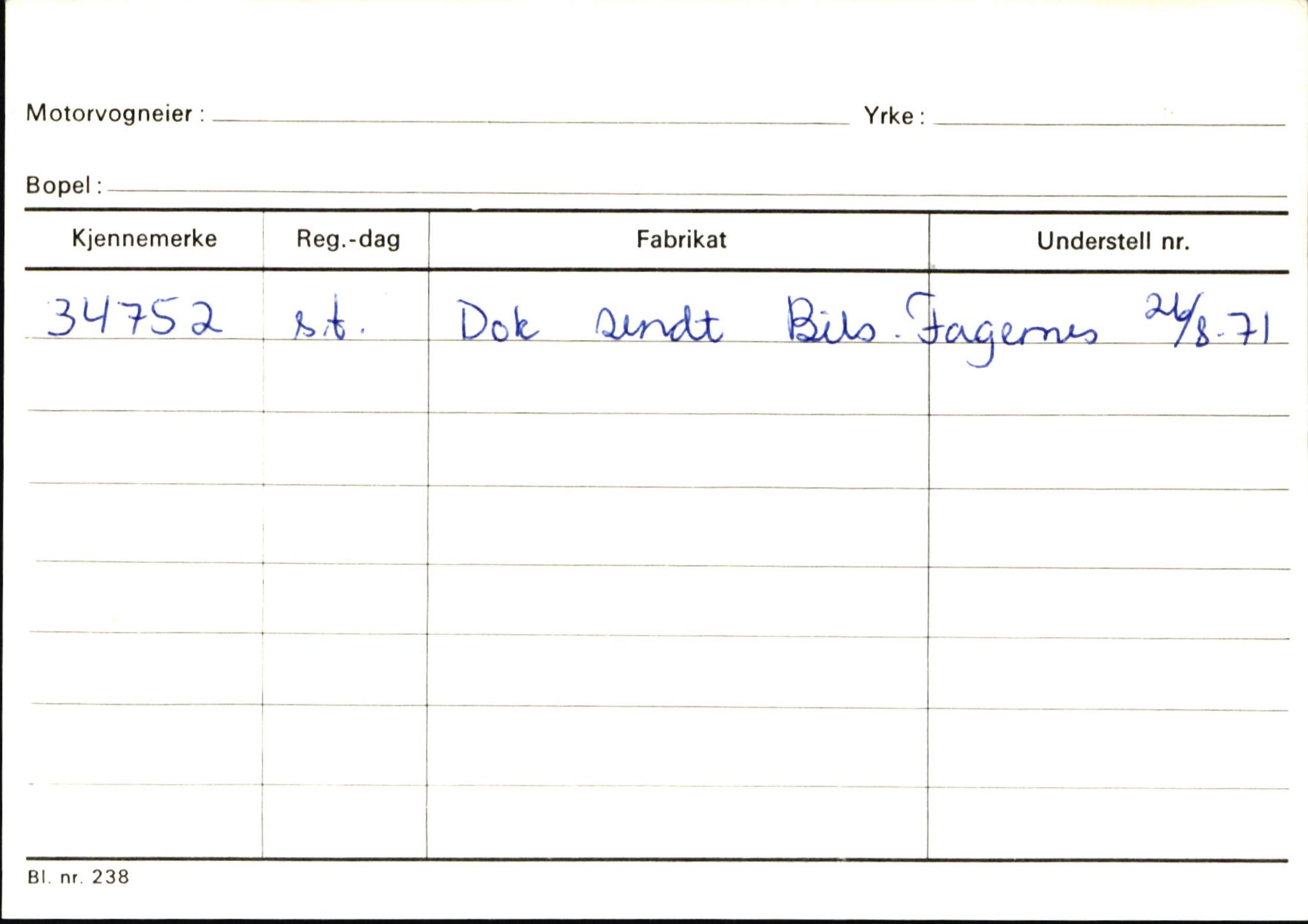 Statens vegvesen, Sogn og Fjordane vegkontor, AV/SAB-A-5301/4/F/L0146: Registerkort Årdal R-Å samt diverse kort, 1945-1975, s. 779