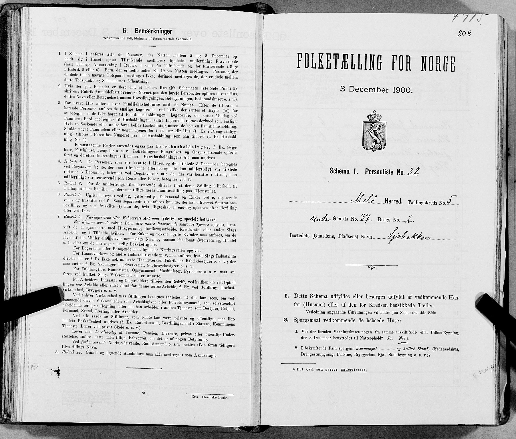 SAT, Folketelling 1900 for 1837 Meløy herred, 1900, s. 712