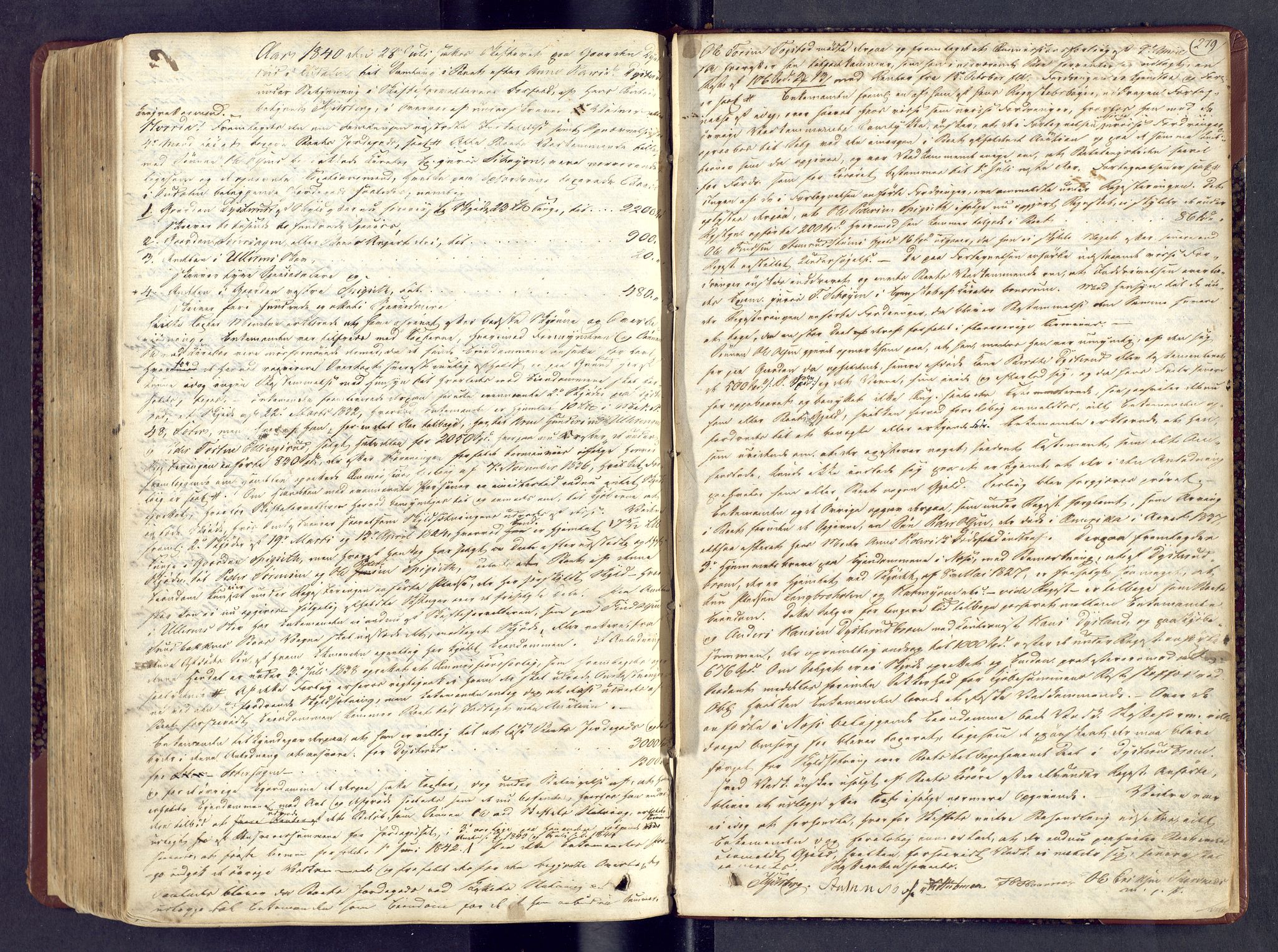 Solør og Odalen sorenskriveri, AV/SAH-TING-026/J/Jc/L0002: Skifteforhandlingsprotokoll - Odalen, 1825-1841, s. 279