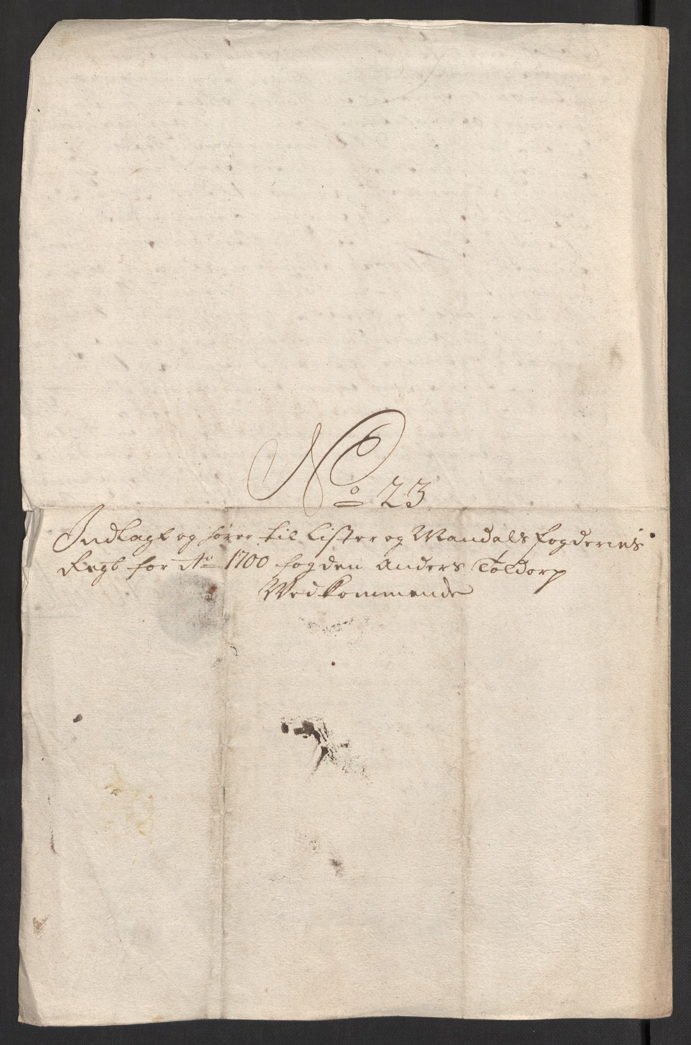 Rentekammeret inntil 1814, Reviderte regnskaper, Fogderegnskap, RA/EA-4092/R43/L2548: Fogderegnskap Lista og Mandal, 1700, s. 215