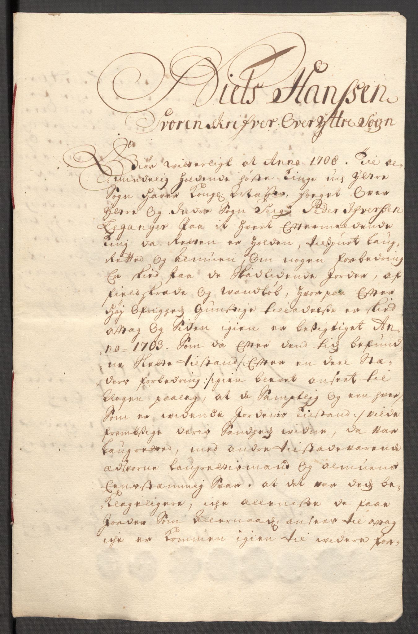 Rentekammeret inntil 1814, Reviderte regnskaper, Fogderegnskap, RA/EA-4092/R52/L3315: Fogderegnskap Sogn, 1708, s. 144