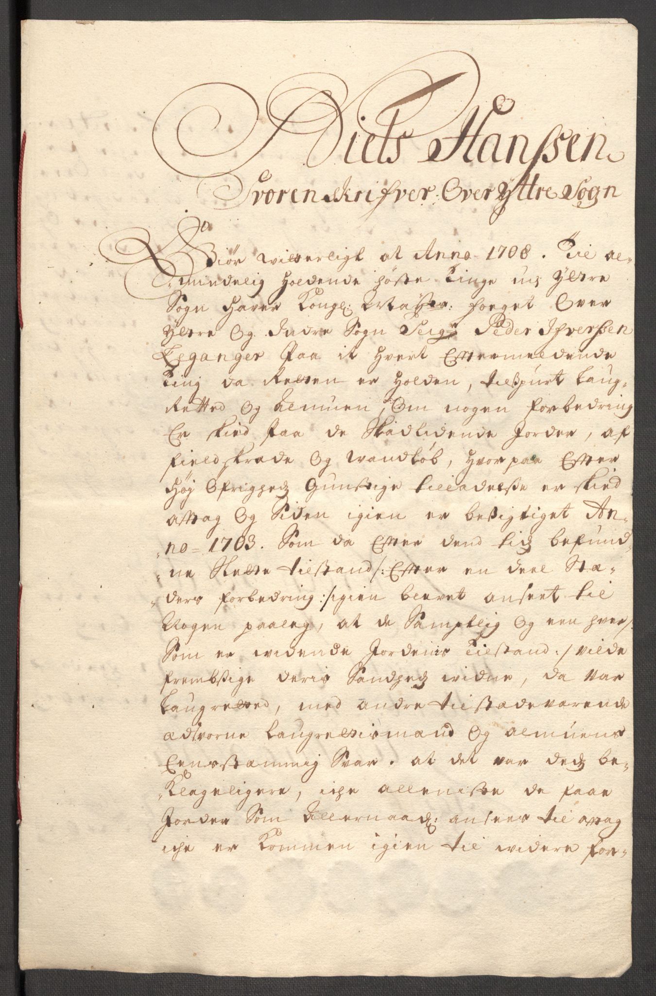 Rentekammeret inntil 1814, Reviderte regnskaper, Fogderegnskap, AV/RA-EA-4092/R52/L3315: Fogderegnskap Sogn, 1708, s. 144