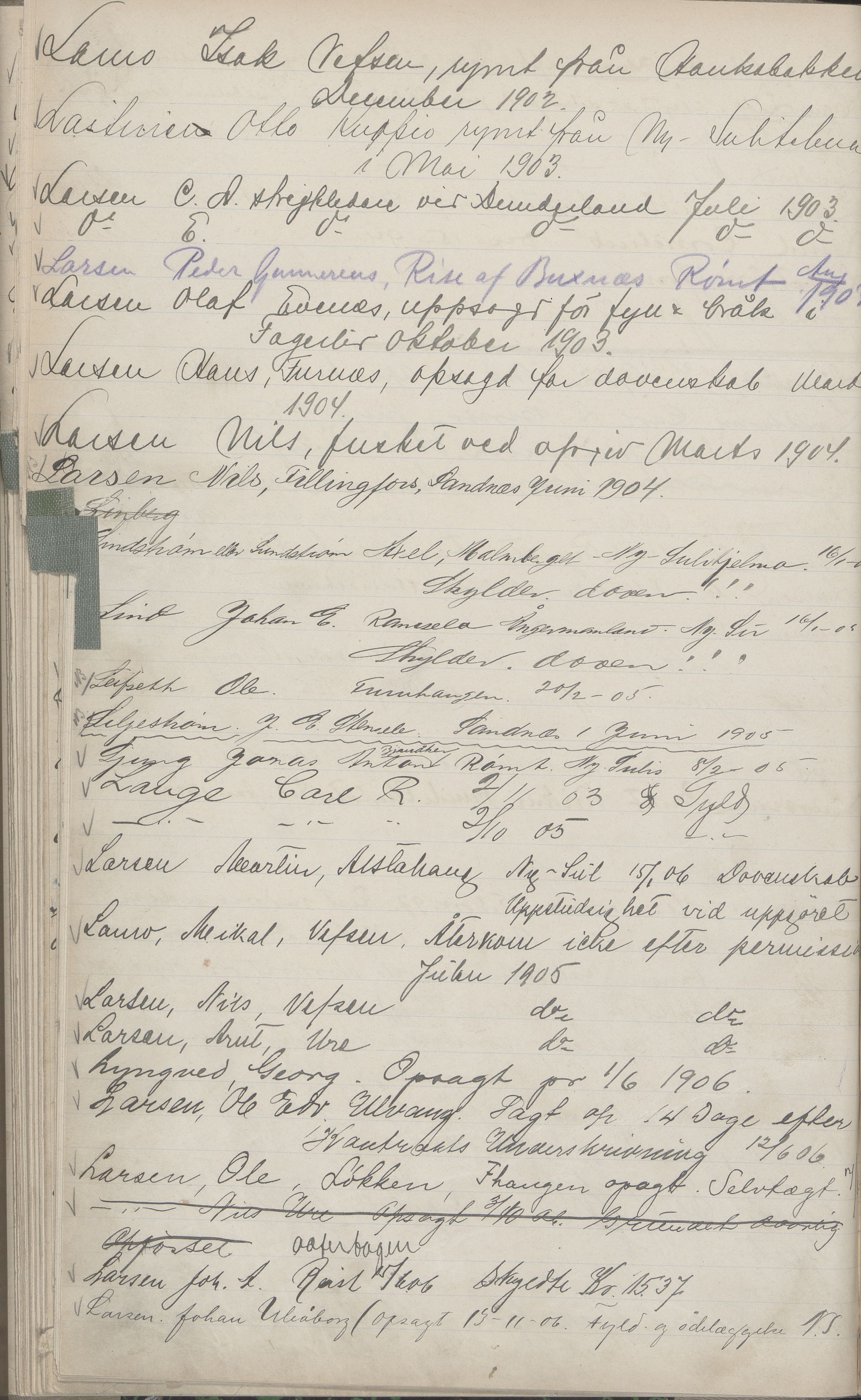 A/S Sulitjelma Gruber, AIN/NA052/C/Ca/L0002: Svartebok, 1894-1917