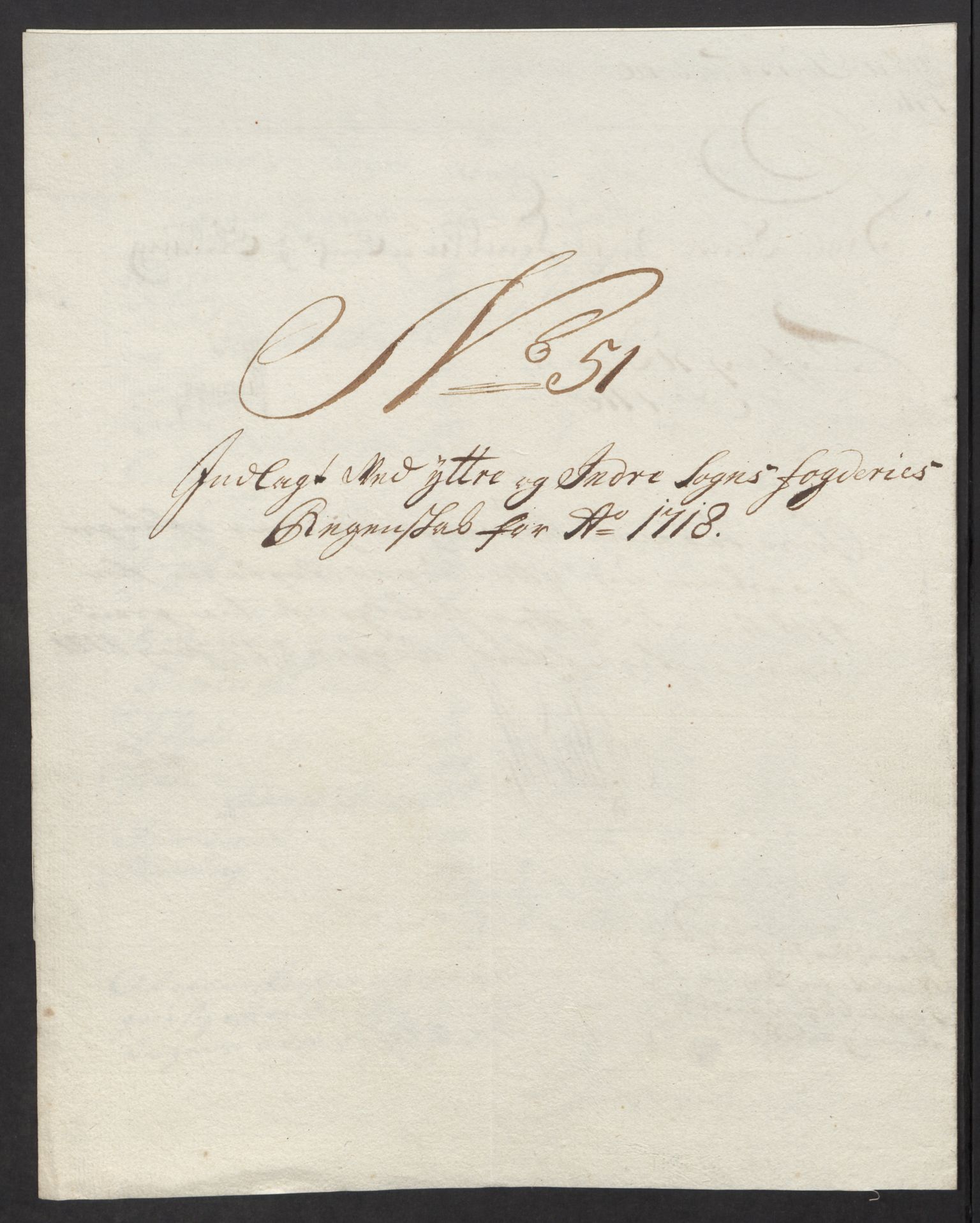 Rentekammeret inntil 1814, Reviderte regnskaper, Fogderegnskap, AV/RA-EA-4092/R52/L3321: Fogderegnskap Sogn, 1717-1718, s. 784