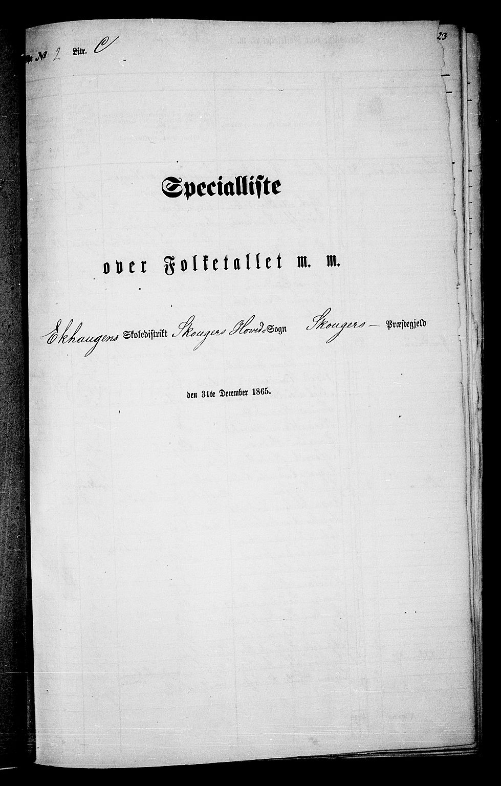 RA, Folketelling 1865 for 0712P Skoger prestegjeld, 1865, s. 64