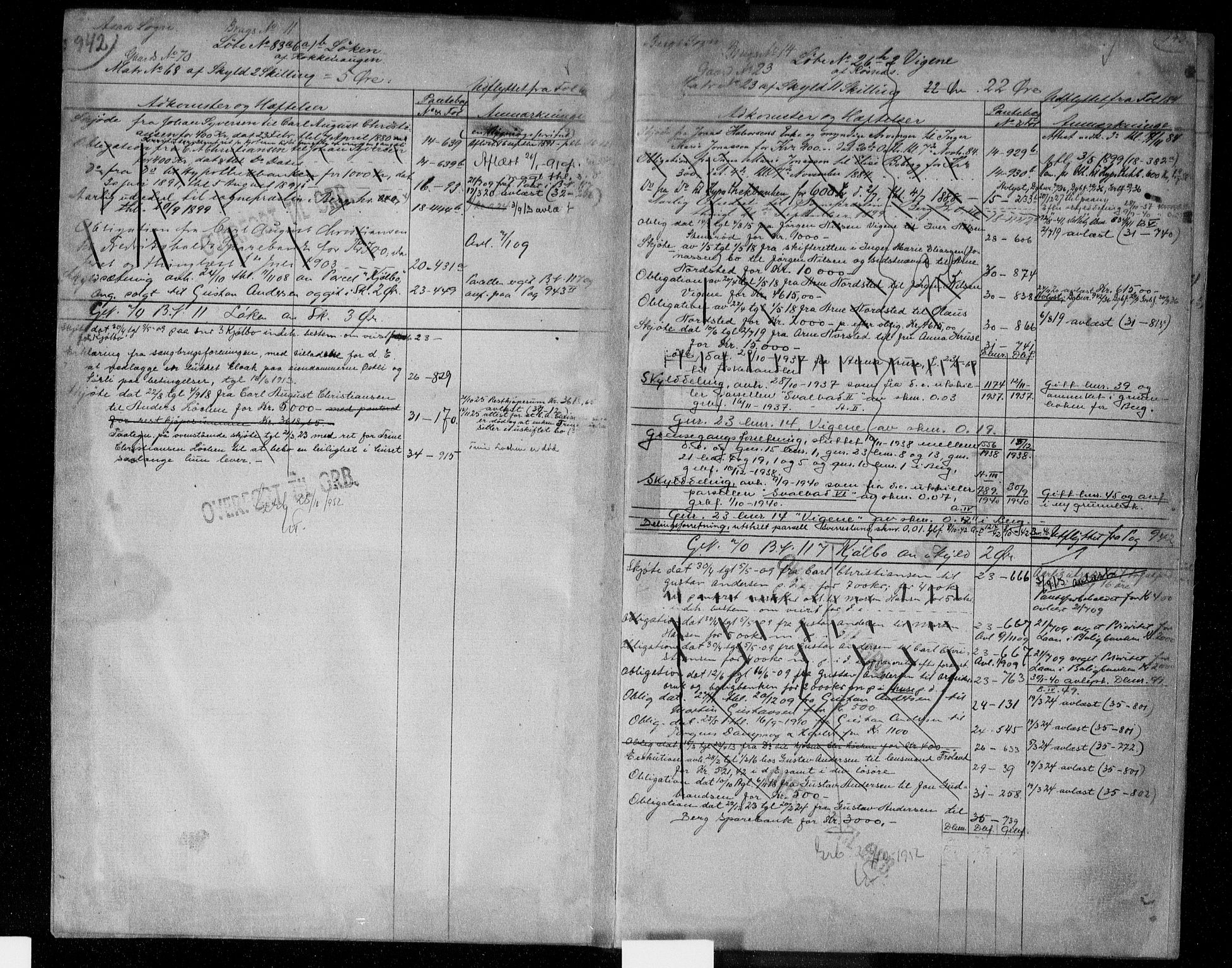 Idd og Marker sorenskriveri, AV/SAO-A-10283/G/Ga/Gac/L0004b: Panteregister nr. II 4b, 1848-1953, s. 942-943