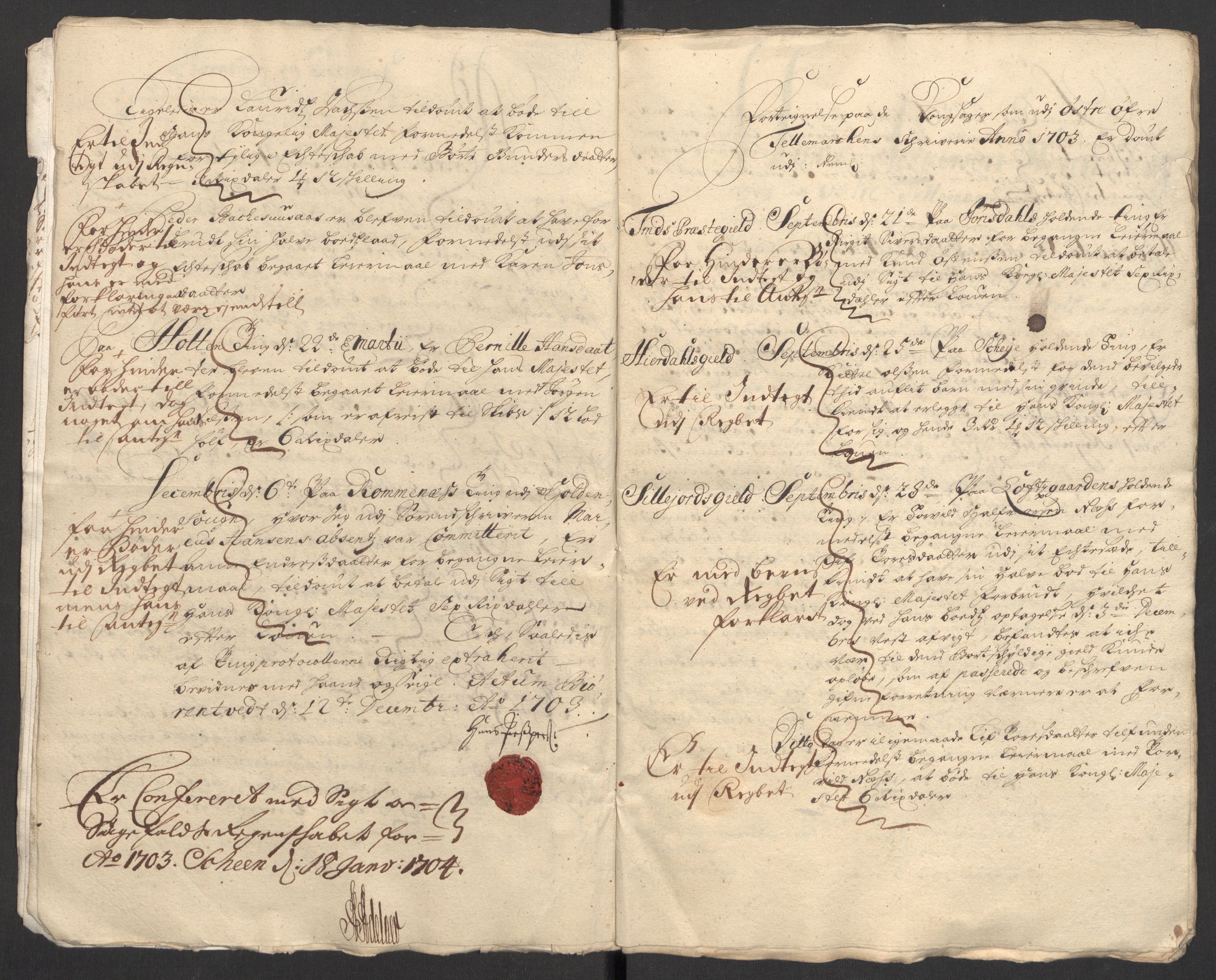 Rentekammeret inntil 1814, Reviderte regnskaper, Fogderegnskap, AV/RA-EA-4092/R36/L2108: Fogderegnskap Øvre og Nedre Telemark og Bamble, 1703, s. 49
