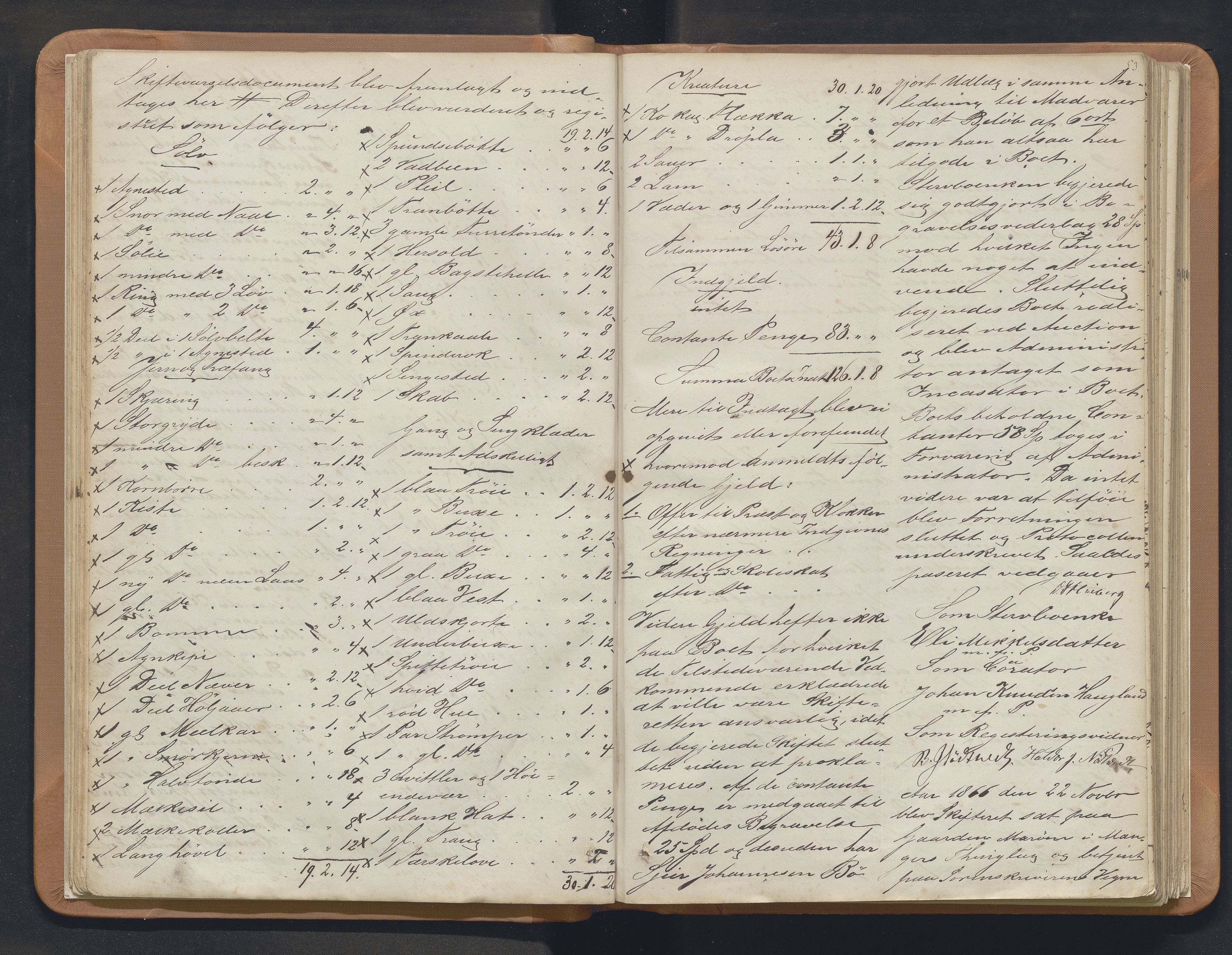 Nordhordland sorenskrivar, SAB/A-2901/1/H/Hb/L0021: Registreringsprotokollar, 1865-1876, s. 52-53