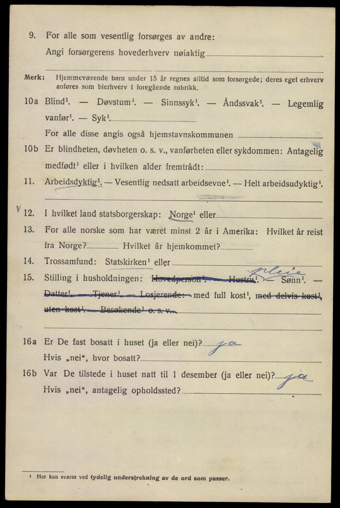 SAO, Folketelling 1920 for 0301 Kristiania kjøpstad, 1920, s. 512086