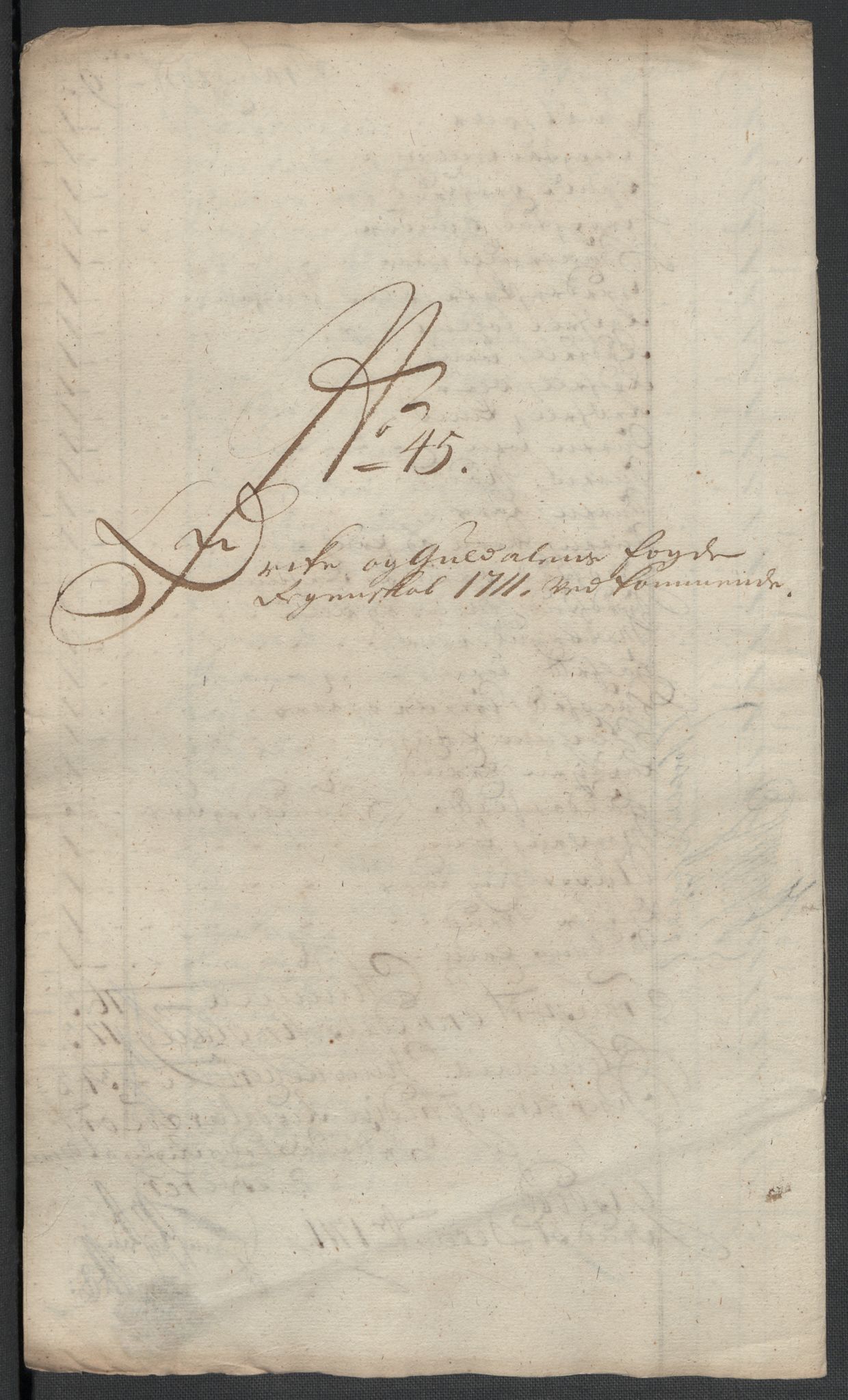 Rentekammeret inntil 1814, Reviderte regnskaper, Fogderegnskap, RA/EA-4092/R60/L3961: Fogderegnskap Orkdal og Gauldal, 1711, s. 227